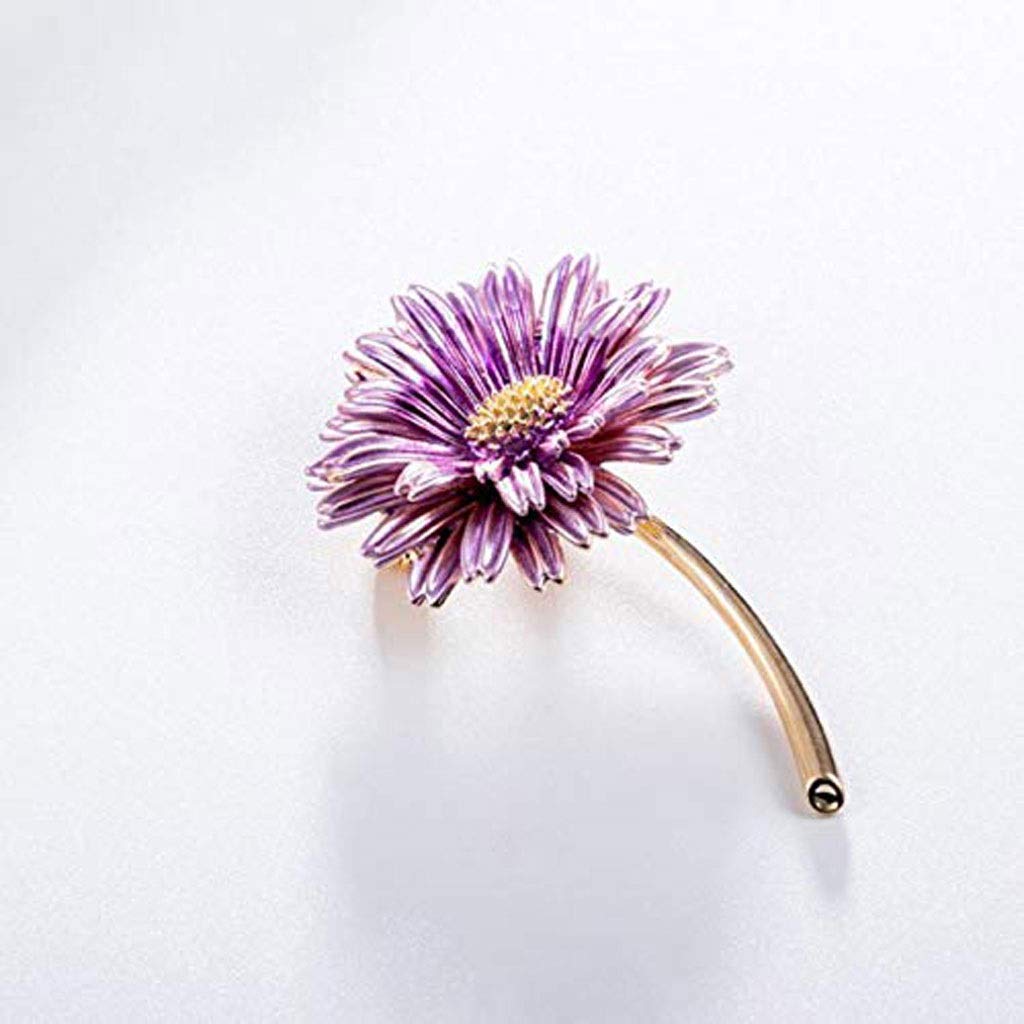 Kleine frische Sonnenblumen-Brosche aus Kristall, Anstecker-Brosche, Kristall-Strass-Brosche, Schmuck