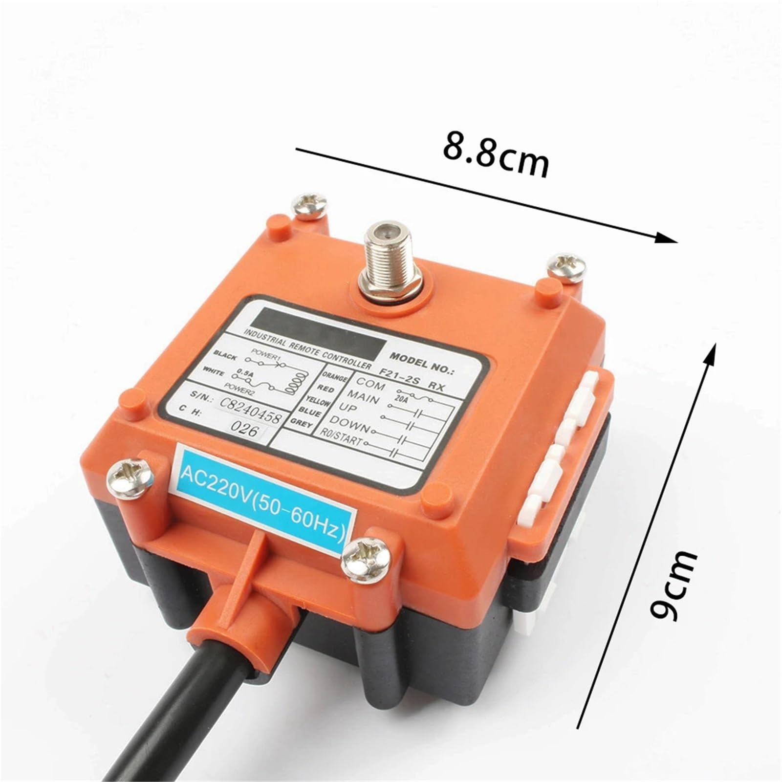 Controlador Remoto Industrial Inalámbrico F21-2S