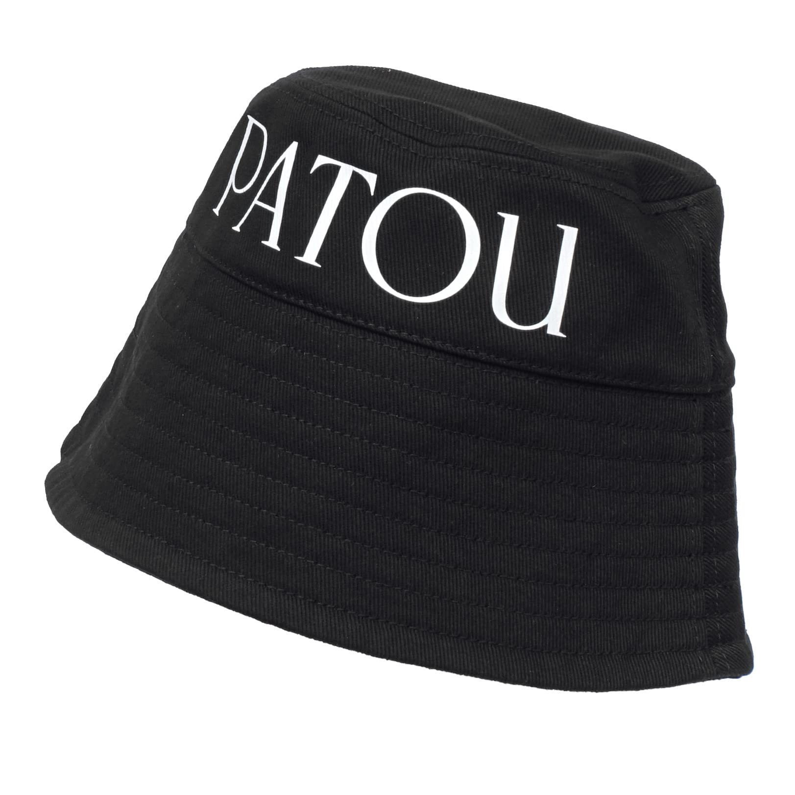 PATOU PATOU バケットハット 黒 100%コットン