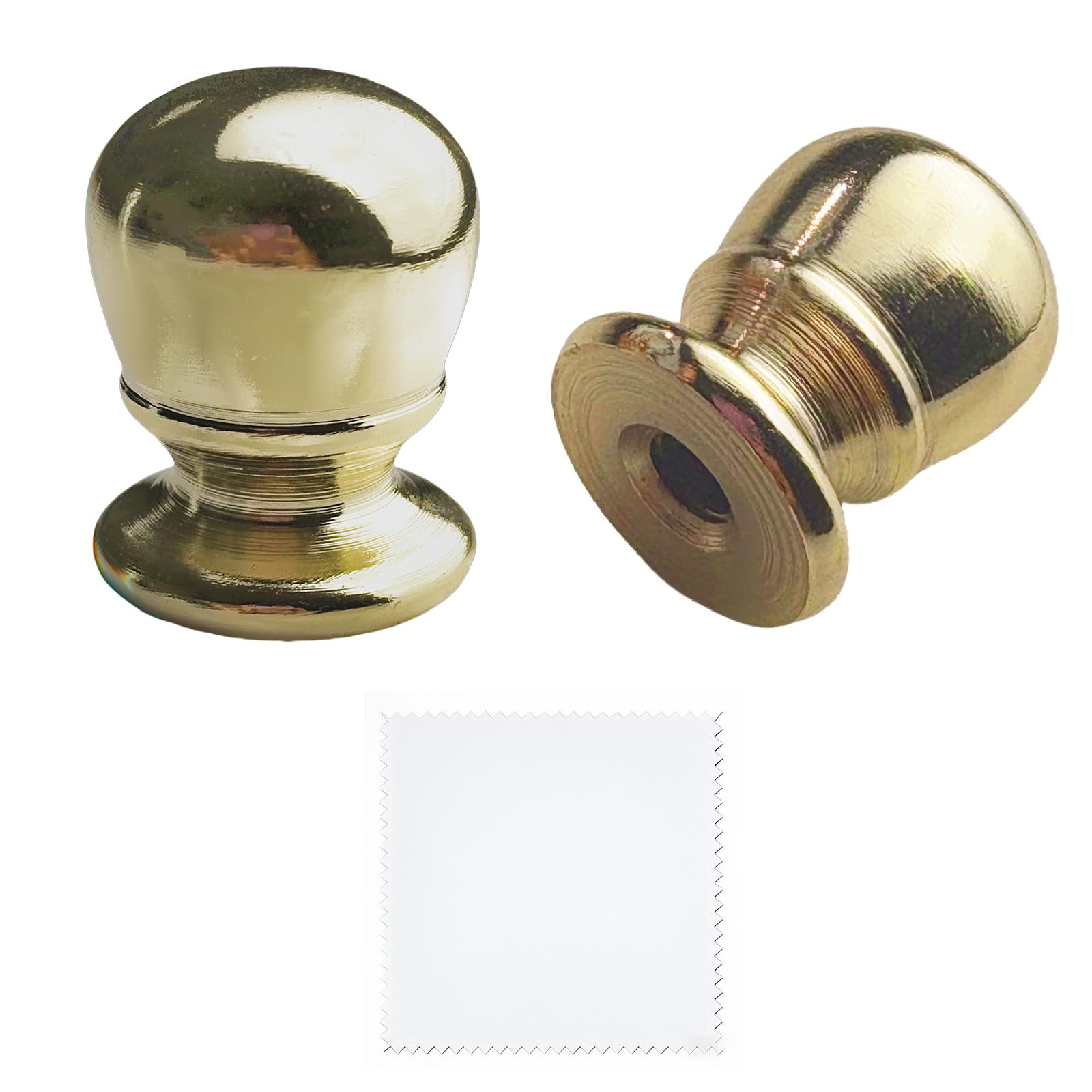 HOKIMEEN Lamp Finials – 2PCS Decorative Finial Knobs and Lamp Toppers Screw On for Finials for Lamps and Lamp Shade Finials, 1/4-27, 0.98" H x 0.78" W