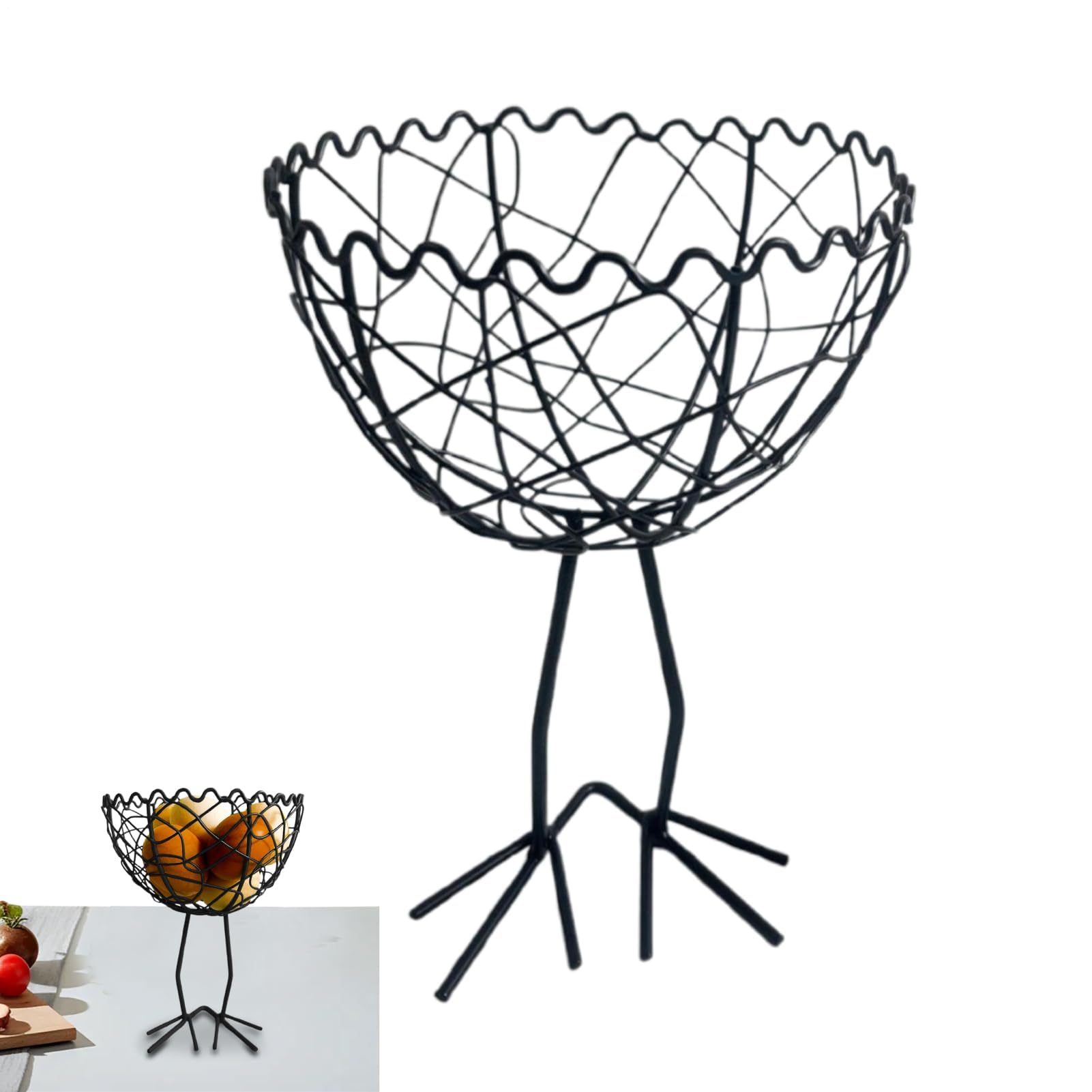 MRKU Cesta de Almacenamiento para Cocina, huevera, frutero para Comedor (Adultos)