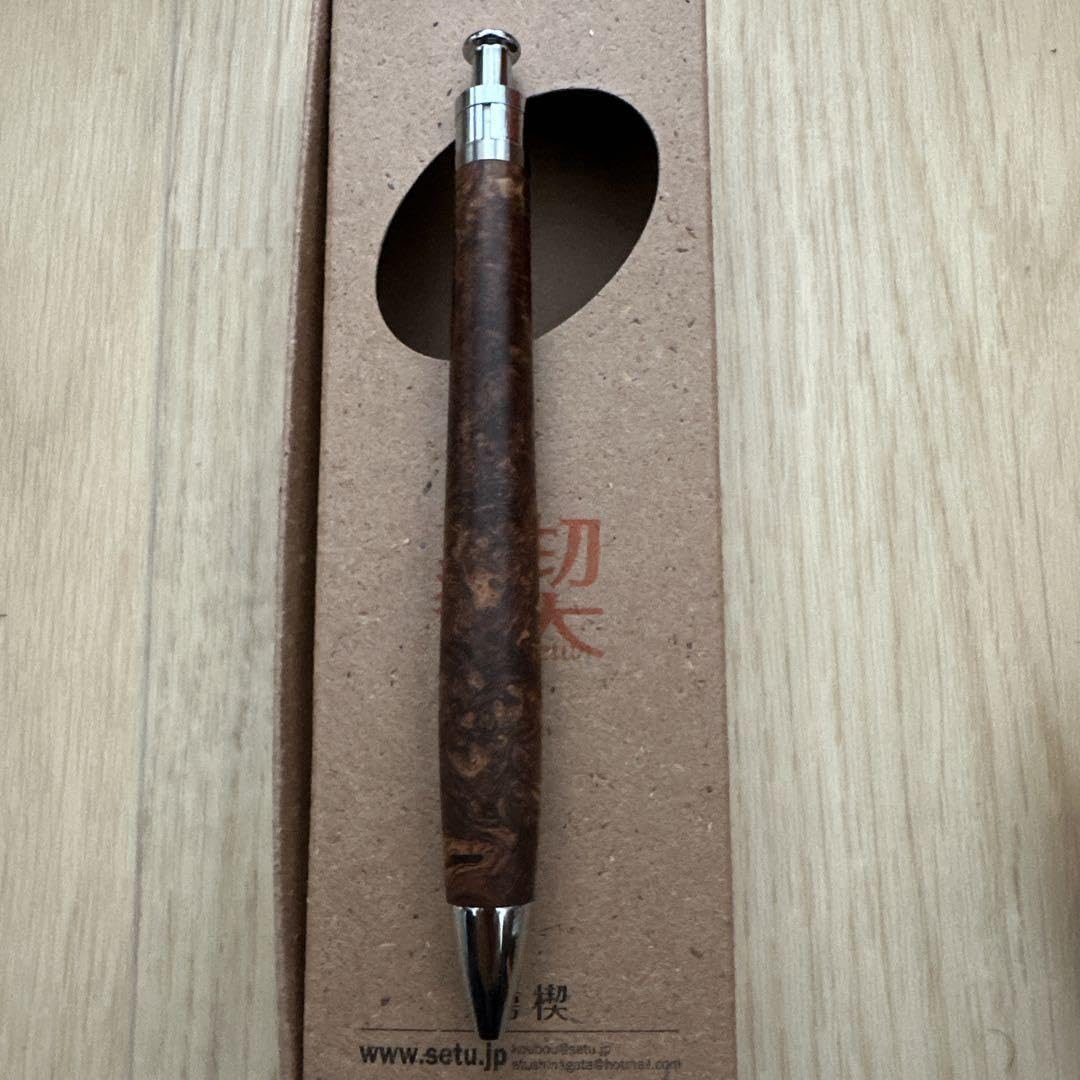 Amazon | 工房楔 ローズウッド瘤杢 ルーチェペン真鍮 ボールペン