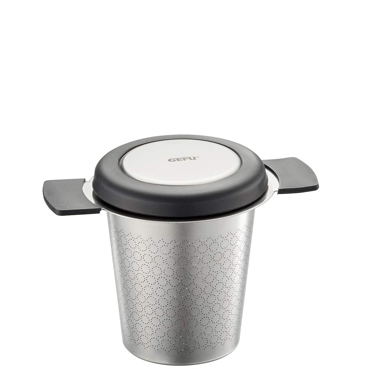 GEFU Filtro da tè SAVORO – per tè sfuso, colino da tè per una preparazione semplice, per tazza da tè, tè, teiera, riutilizzabile, in acciaio inox