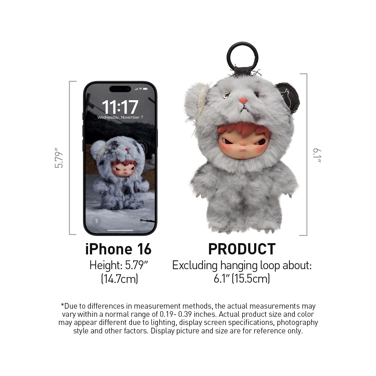 POP MART Hirono Road Journal Series-Plush Doll Pendant Blind Box, HIRONO Blind Box Action Figures, Random Design Collectible Toys for Home Decor, Birthday Gifts for Girls Boys Women Men, Single Box — view 6