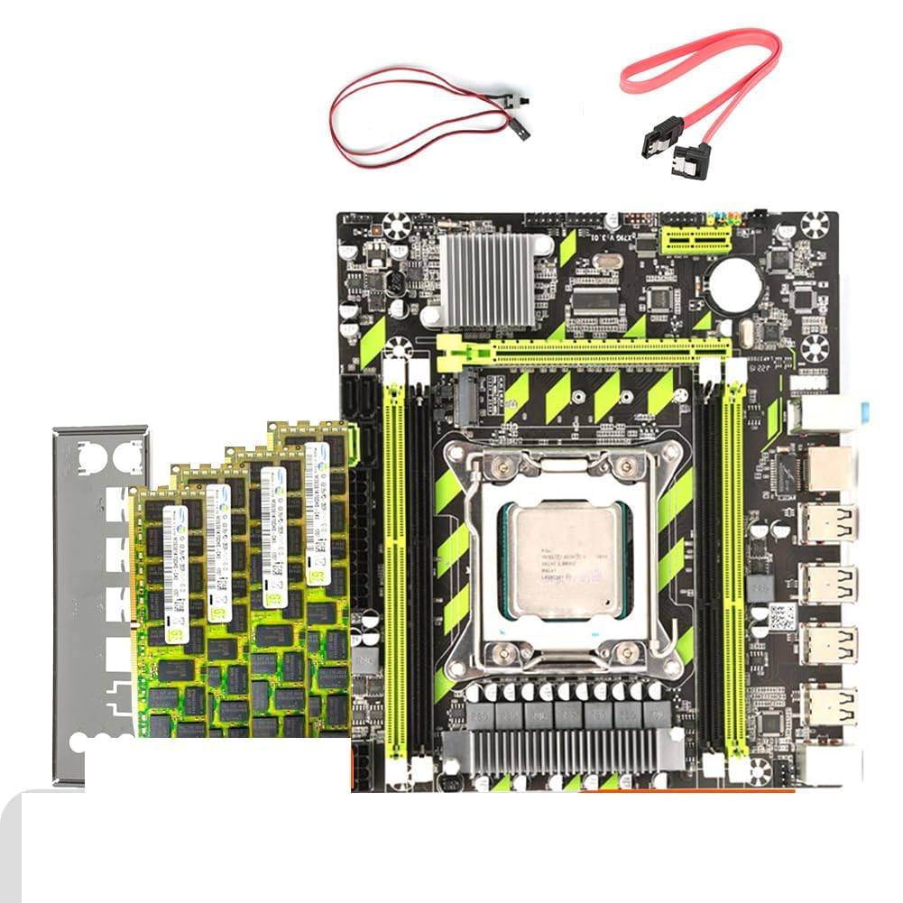 ATX X79 Motherboard Set with LGA2011 Socket, Xeon E5 2650 V2 CPU, 16GB ECC DDR3 RAM (4x4GB), 8 Core 16 Thread, with Memory Slots, PCIE Graphics Interface-picture-32