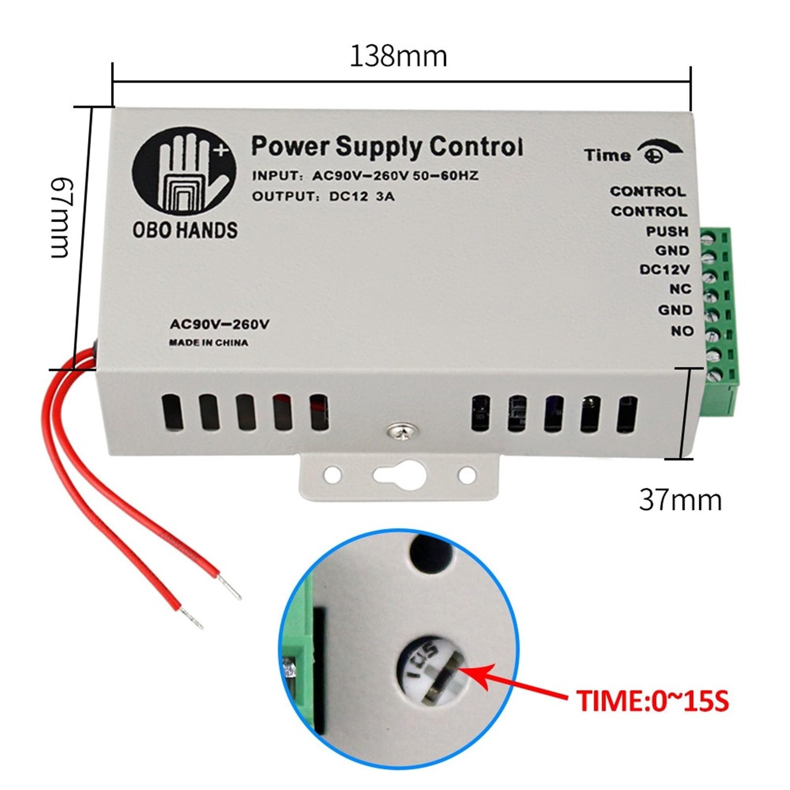 Kit de de Control de Acceso de Puerta, Teclado de Control de Acceso RFID, Fuente de alimentación, Cerradura magnética eléctrica, cerraduras de Golpe, 10 Uds. De Llaves(Kit6)