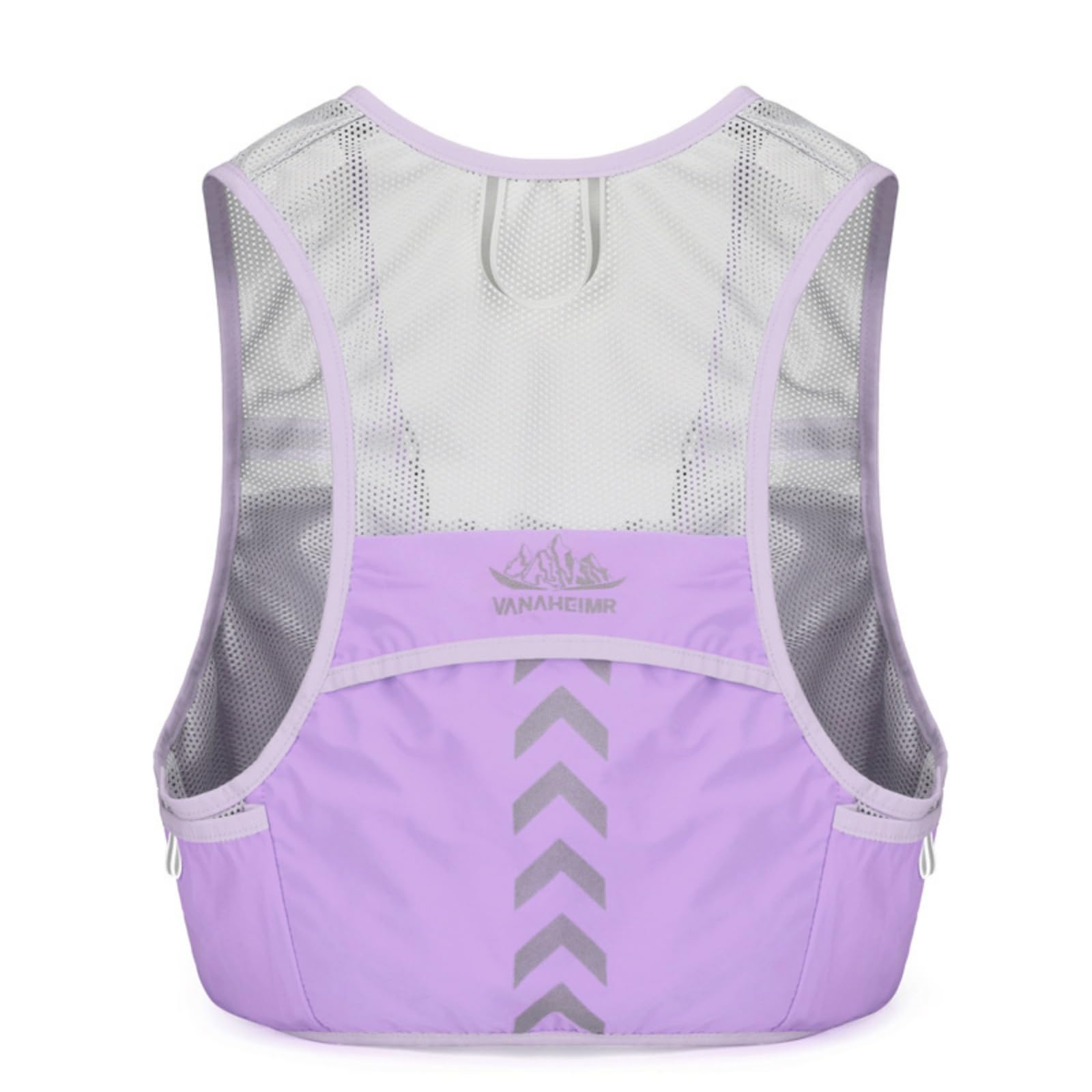 MYADDICTION Sleeveless Lightweight Running Vest Pack Close-Fitting Breathable Mesh Running Backpack for Cycling, Purple-image-30