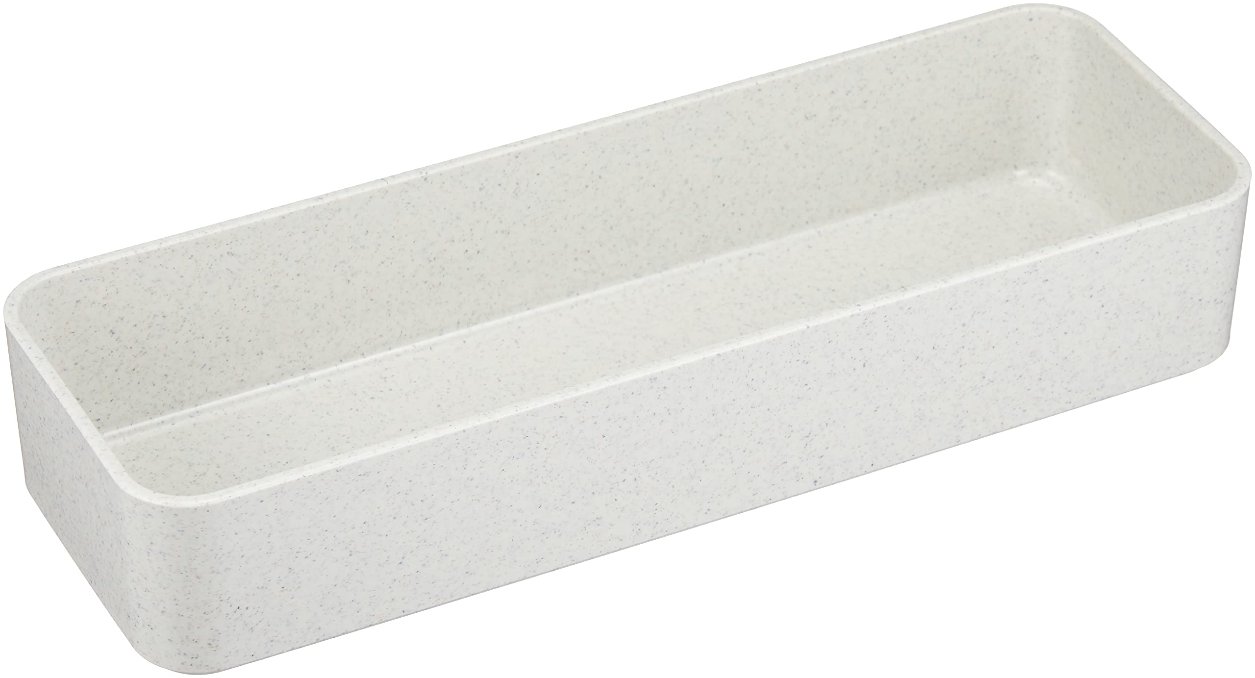 Ishikawa Resin Industries Tabletop Utensils, Cutlery Box, White, For Western Tableware, 10.0 x 3.5 x 1.8 inches (25.3 x 8.9 x 4.6 cm), ABS, Made in Japan