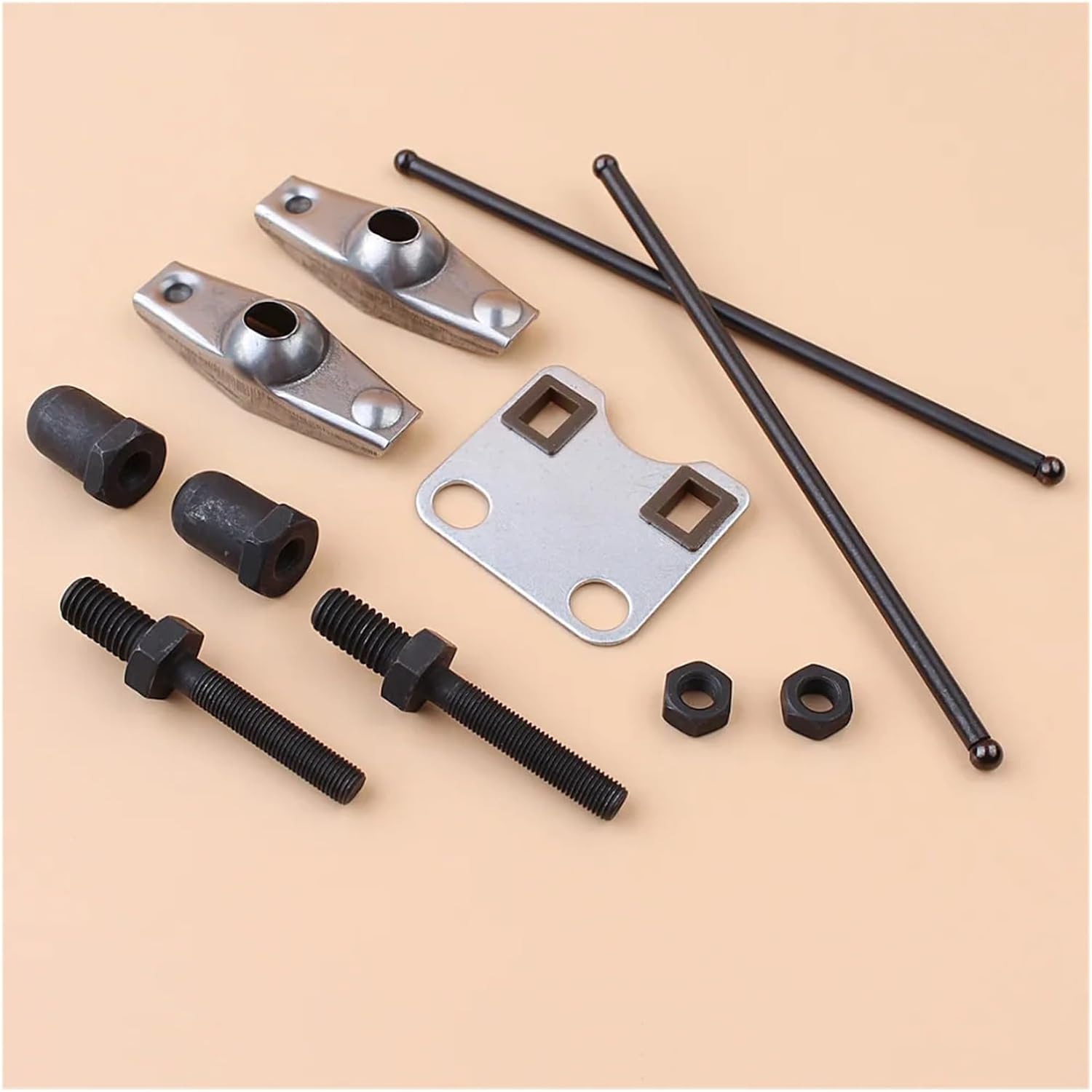 Rocker Arm Stud Push Rod Guide Plate Set for GX160 GX200 168F 5.5HP 6.5HP Engine Motor Generator