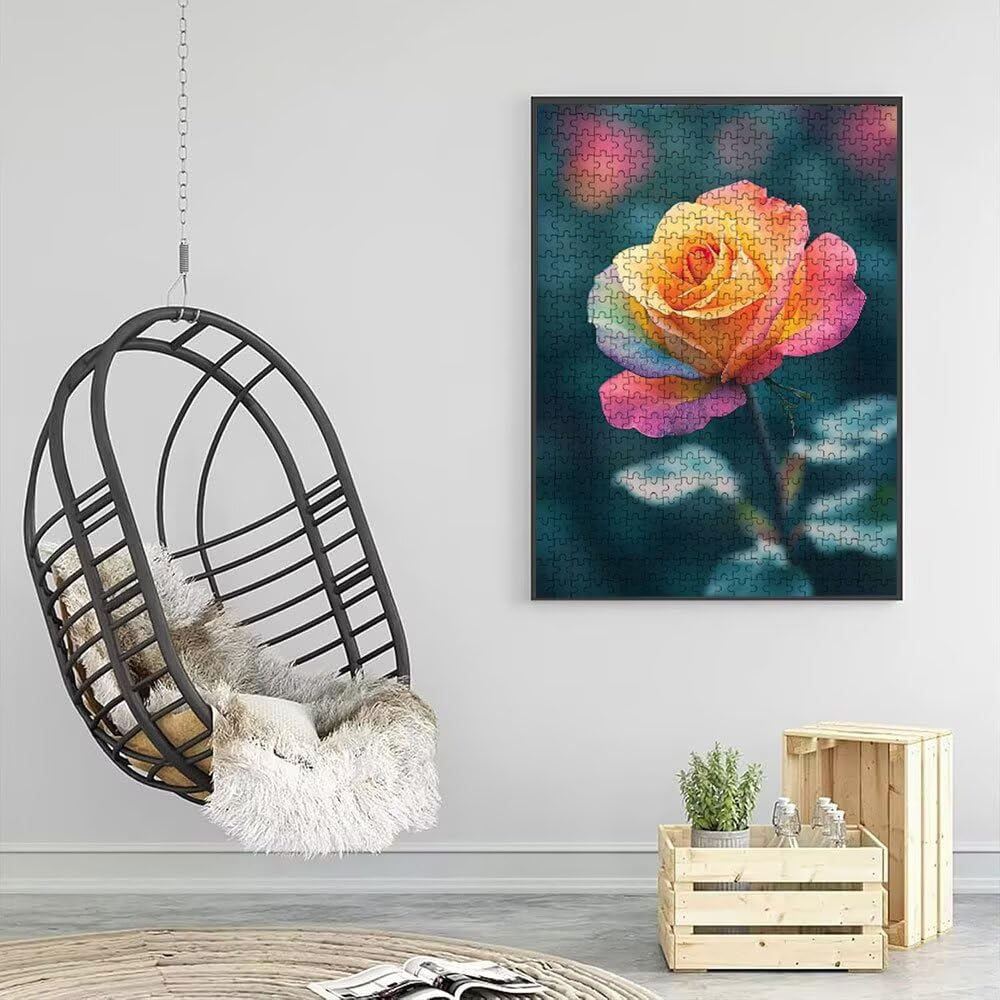 Puzzle 3000 Teile Erwachsene, Jigsaw Puzzle Erwachsene 3000 Teile, Farbe Blumen Puzzles, Impossible Klassische Puzzles, Herausfordernde Familie Aktivität Spiele, für Home Decor und Geschenke DX0YL2106