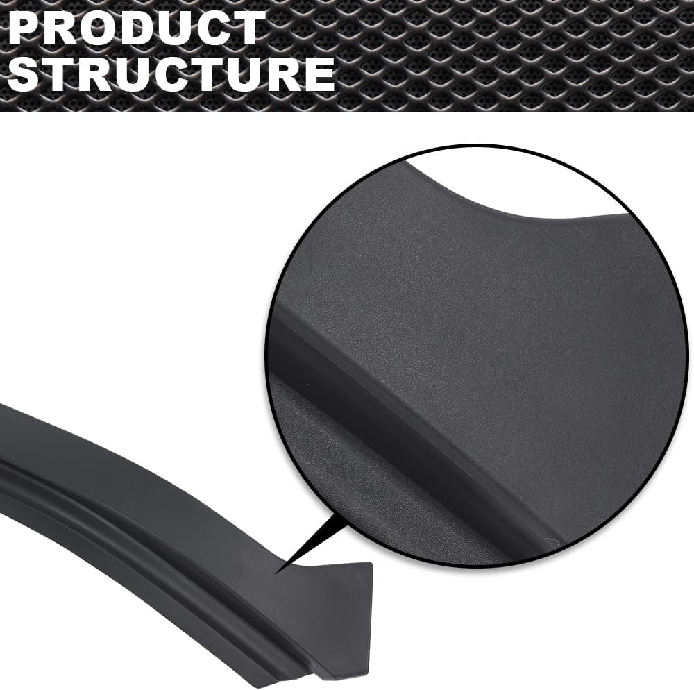 CNNELL Bumper Trim Headlight Filler Molding Black Front Left Side Compatible with Dodge Ram 2500 3500 2010-2018/Fit Ram 1500 Classic 2019-2022 55372919AD