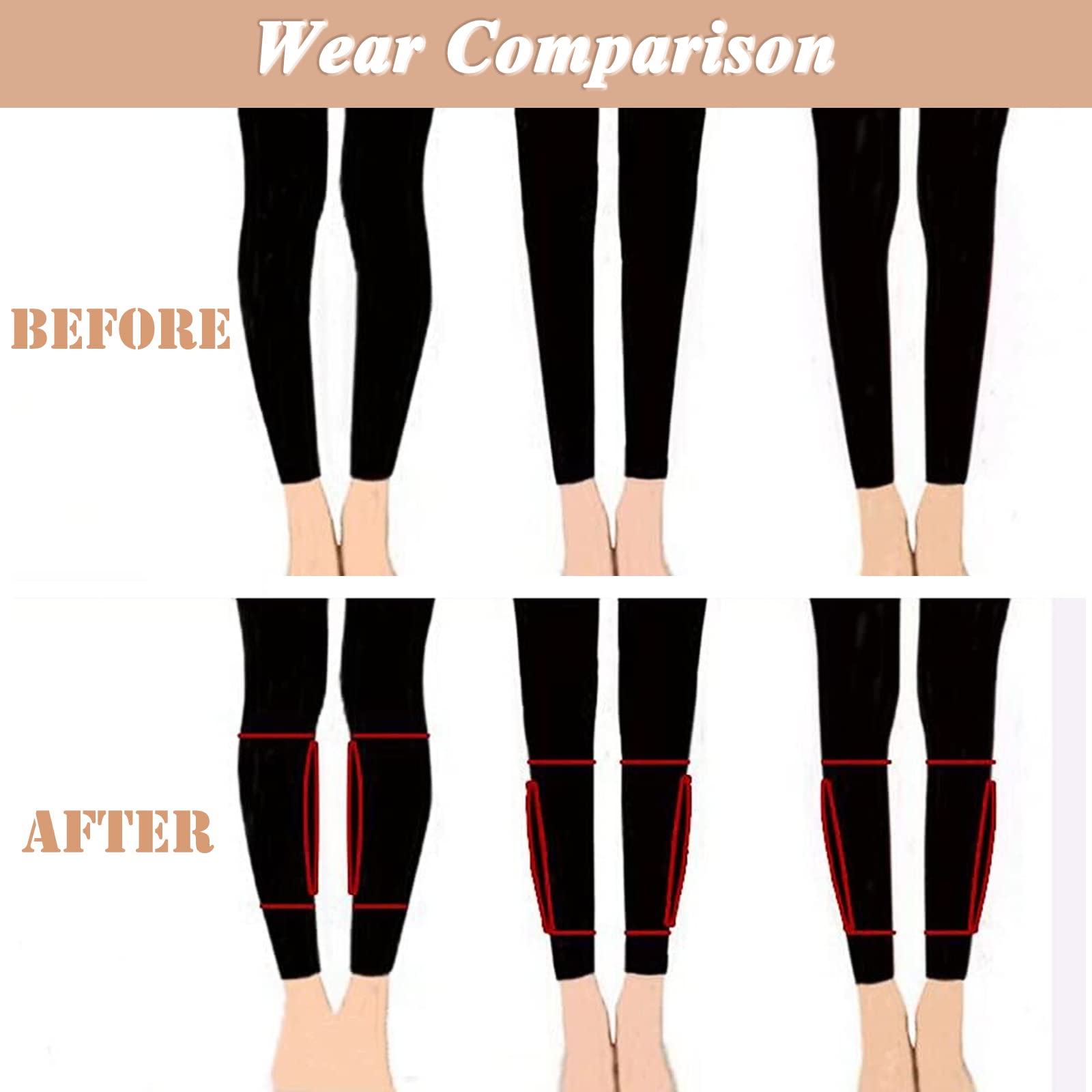 Manicotto per Polpaccio in Silicone, 1 Paio Vitello Finto in Silicone Manicotto in Silicone per Gambe Manicotto Del Braccio Falso In Silicone per Gambe a Forma di Ortesi, Cicatrici, Tatuaggi