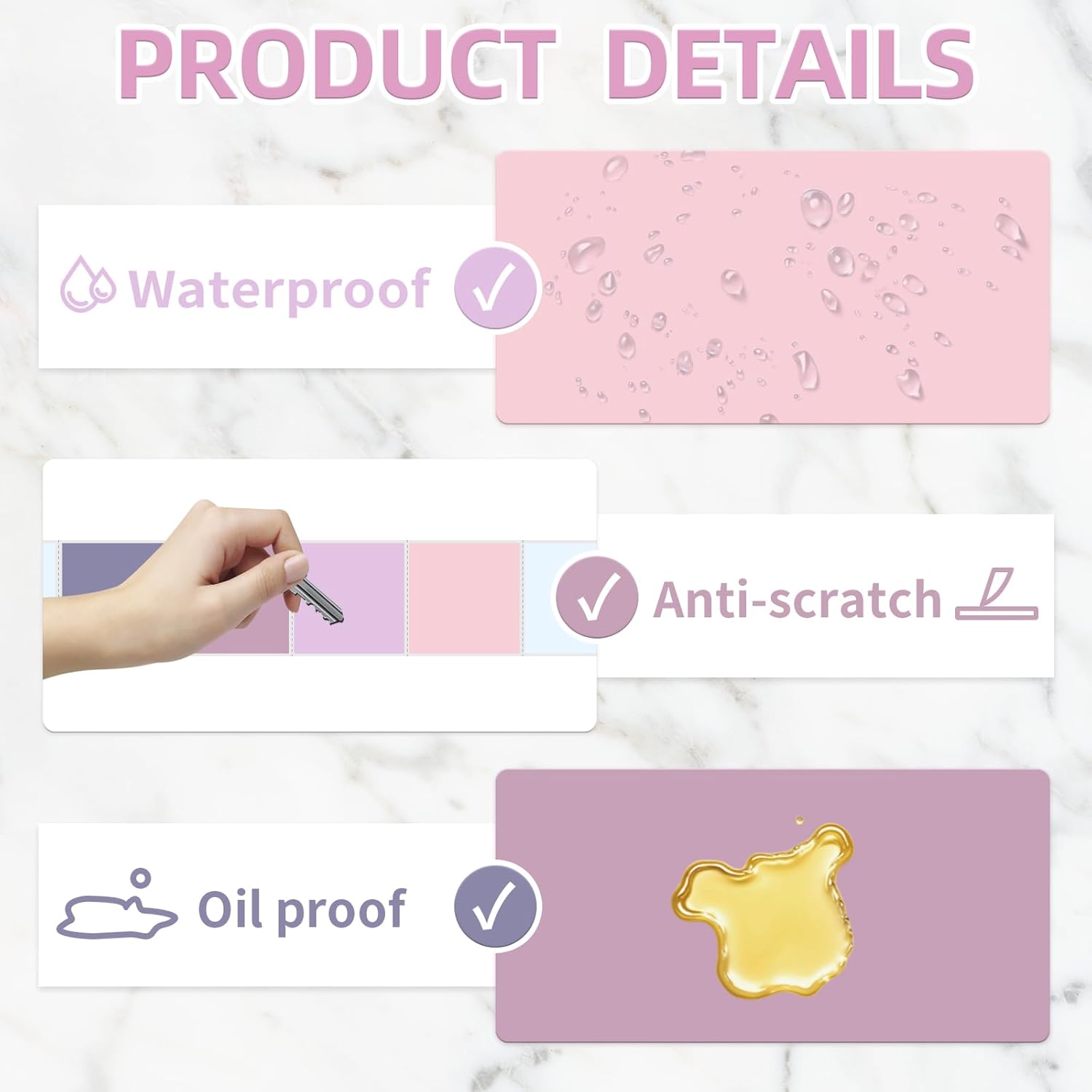 Starboling 2"x2"Square Thermal Labels,Self-Adhesive Thermal Sticker Printer Labels for Small Business,Address,Color Coding(Pink Gradient) - Image 3