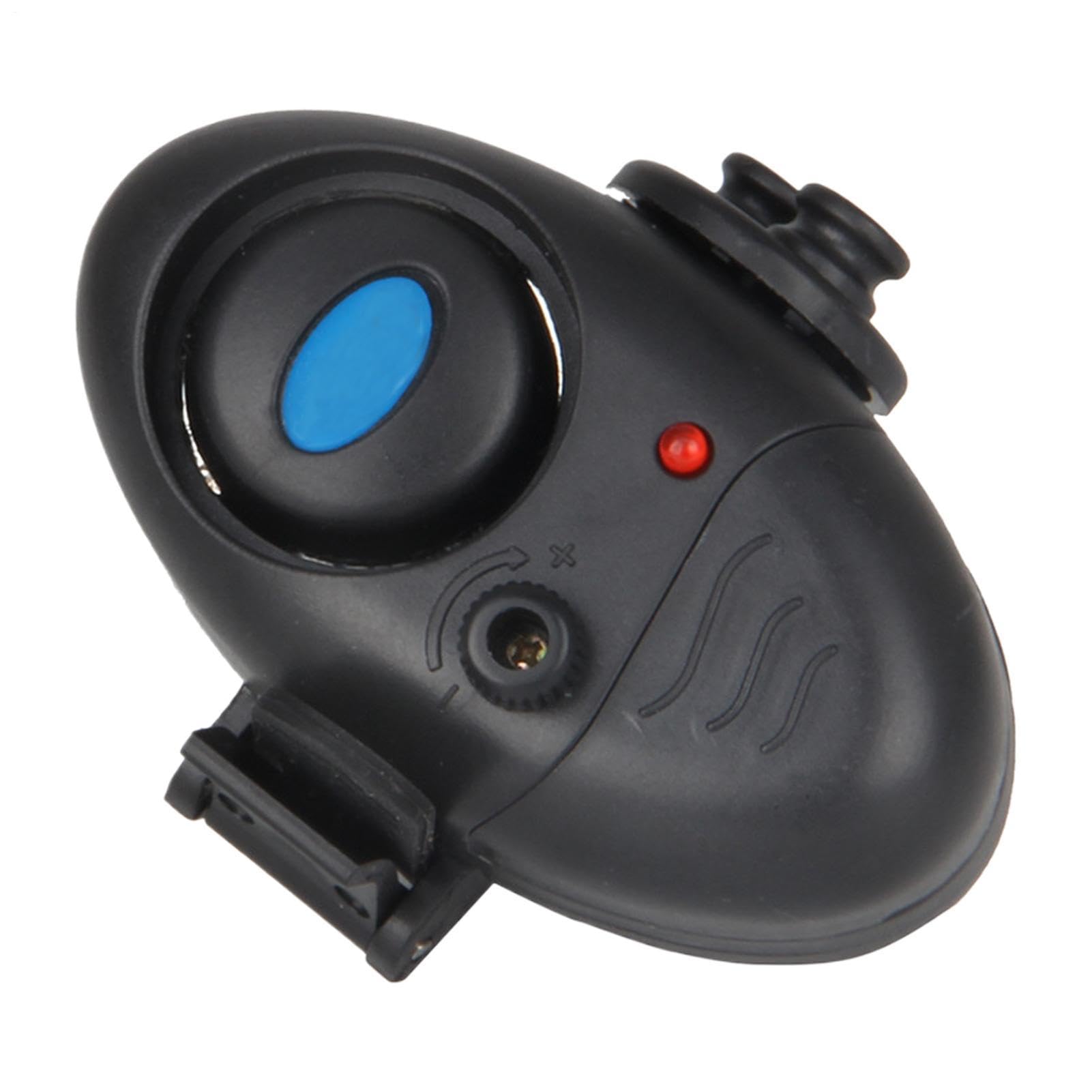 Alarma de toque de – Alarma de toque de 7,6 cm – Detector ABS | Indicador luminoso de sonido sensible para caña – Uso portátil día noche