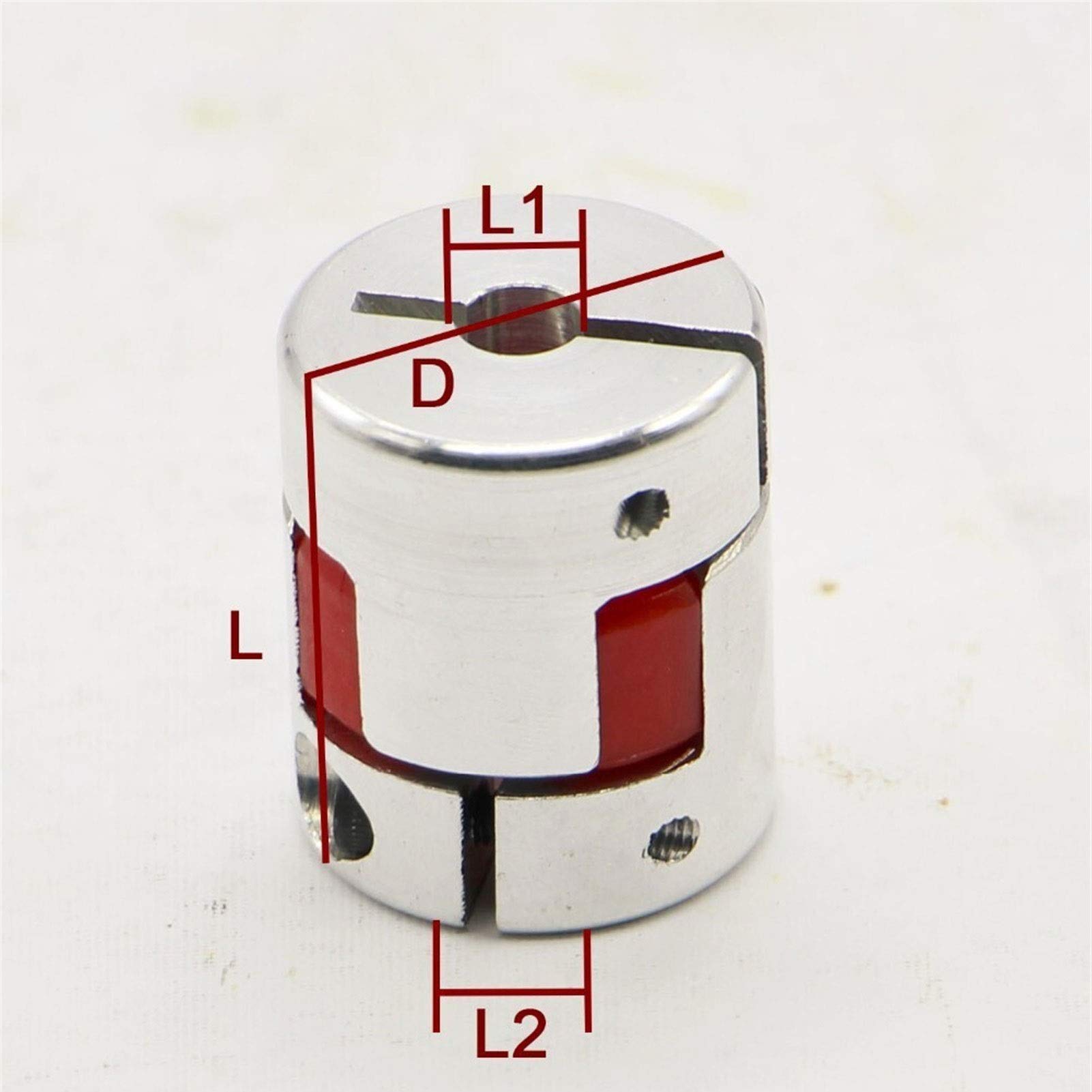 BREAKA Acoplamientos Flexibles de Ciruela de 4 Piezas, tamaño 5 * 8 mm, diámetro Exterior 20 mm, Longitud 25 mm, utilizados principalmente for conectar Motores, Motores Paso a Paso, etc.