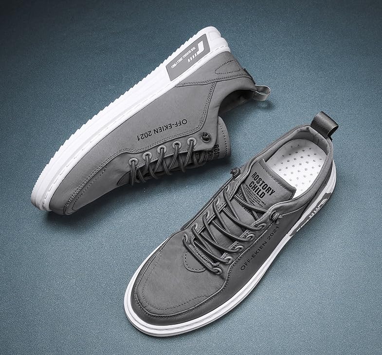 Men's Solid-Color Skate Shoes - Comfortable and Breathable, Casual and Sporty Sneakers3
