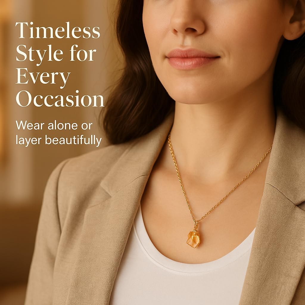 925 Sterling Silver Pendant Necklace, Natural Raw Gemstone Birthstone, Gift For Women, Genuine Rough Gemstone Pendant, Gift For Her, 925 Sterling Silver Jewelry 18 Inch Chain - Image 2