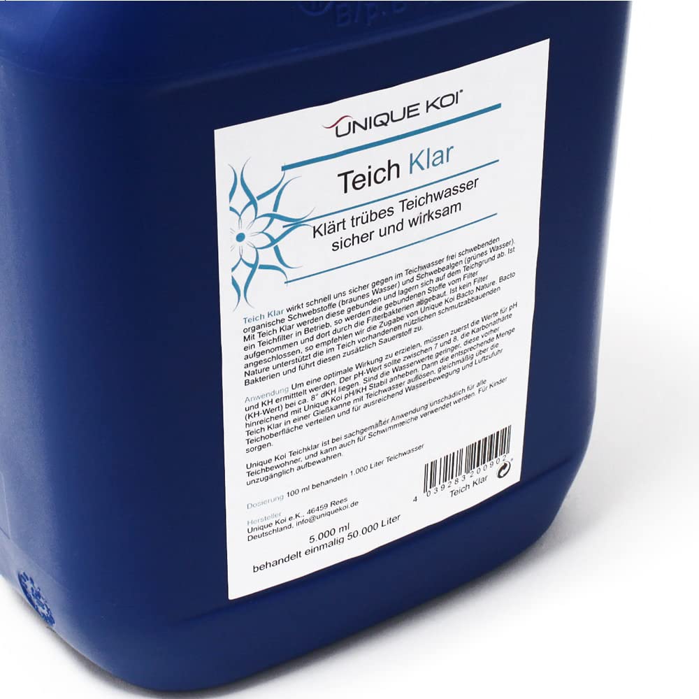 SunSun Unique Koi Teichklar 5000 ml für 50000 L Teichwasser flüssiges Filtermedium