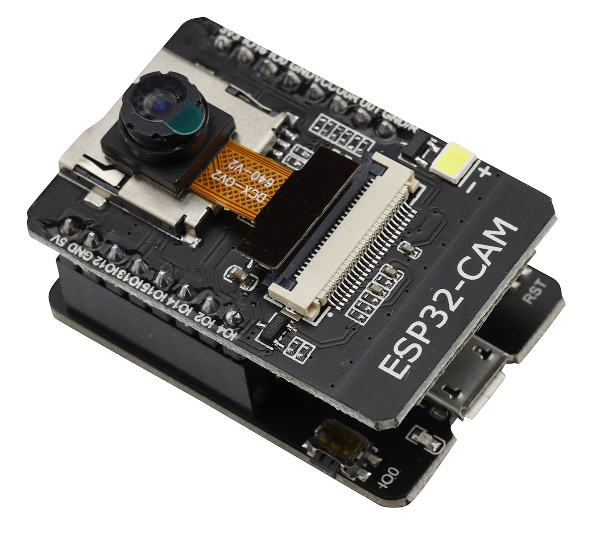 2PCS ESP32-CAM Consiglio di sviluppo Scheda di prova Wi-Fi + Modulo Bluetooth ESP32 Micro USB CC 5V Scheda di sviluppo dual core Porta seriale con fotocamera OV2640