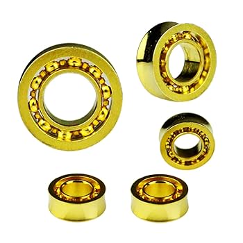 Amazon.co.jp: Yaoote 5個 ゴールド10ボール ヨーヨーベアリング