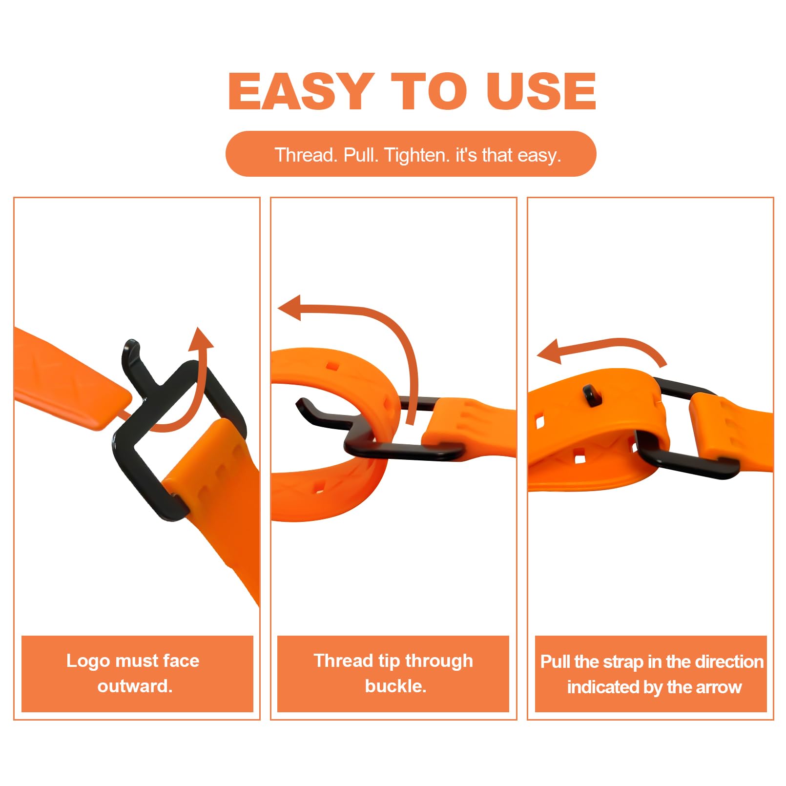 Rubber Tie Down Straps - 4 Pack, Quick Lashing -5 Rubber Tie Down Straps - 4 Pack, Quick Lashing -5