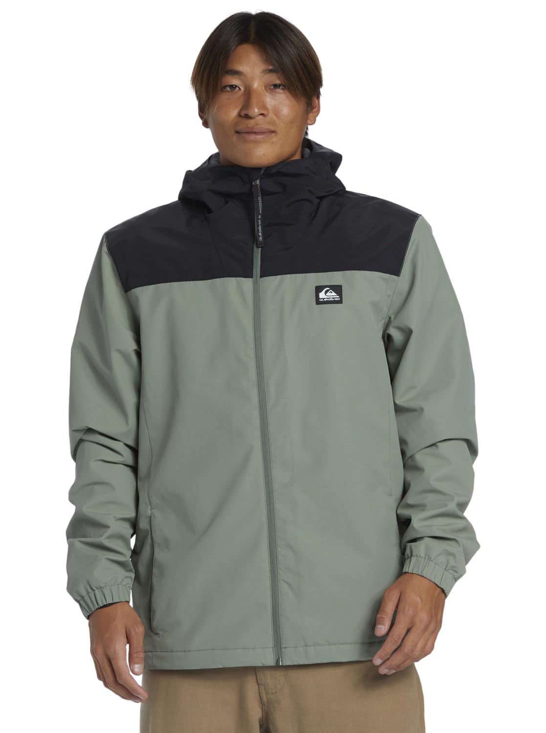 Quiksilver Windbreaker Overcast 3K Warm Jacket Men Green XL