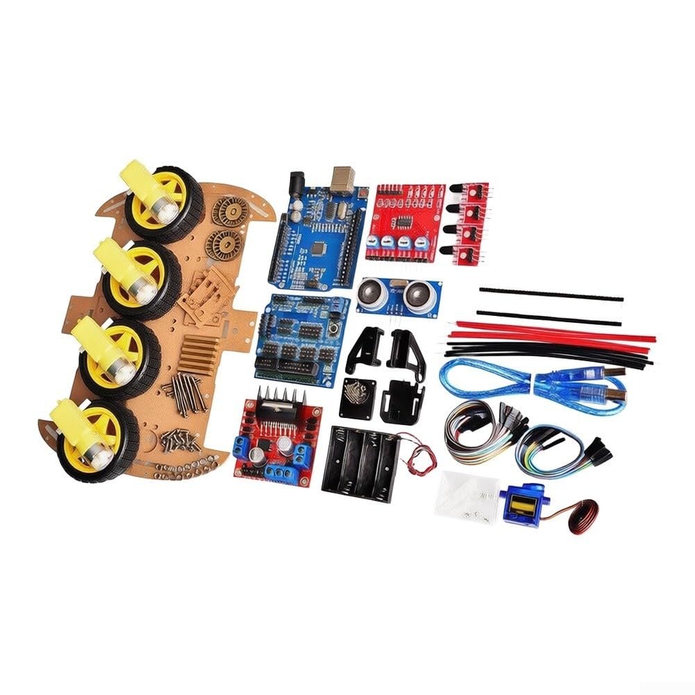 Kit per auto robot PCB 4WD con motori a 4 ingranaggi