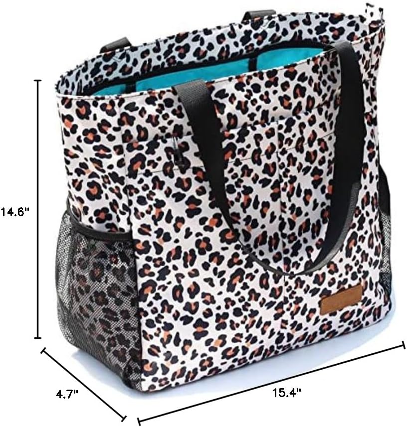 ESVAN Original Floral Tote Bag Large Shoulder Bag with Multi Pockets for Gym Travel Beach Daily Bags - Image 10