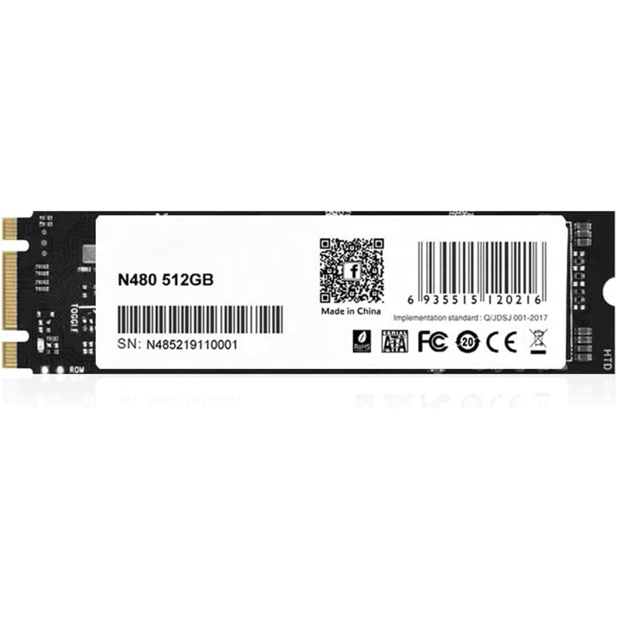 SIMPLETEK Memoria SSD M.2 SATA NGFF 512GB 2280 | Disco Archiviazione a Stato Solido 6.0Gb/s | compatibile con interfaccia SATA2 (3.0GB/s)