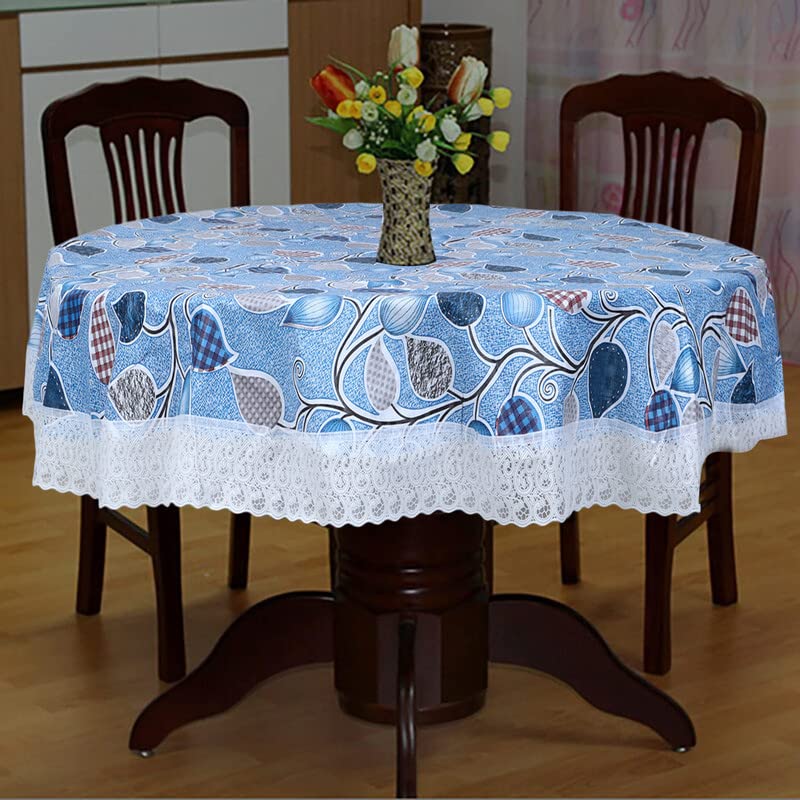 Dakshya Industries Printed PVC Plastic Flowered 4 Seater Round Shape Table Cover (Size- 60 Inches Round) (B09X2ZS7NG) Amazon Price History, Amazon Price Tracker