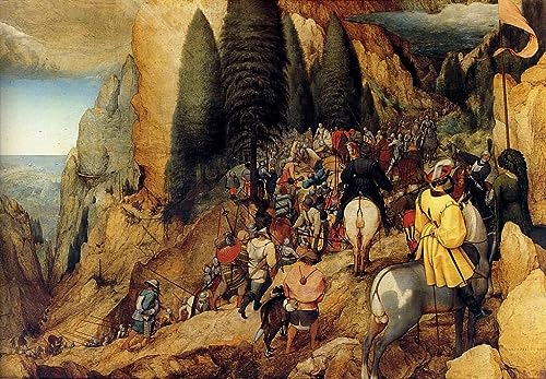 Tableau la Conversion de saint Paul par Bruegel affiche impression sur toile de style classique 60x90cm