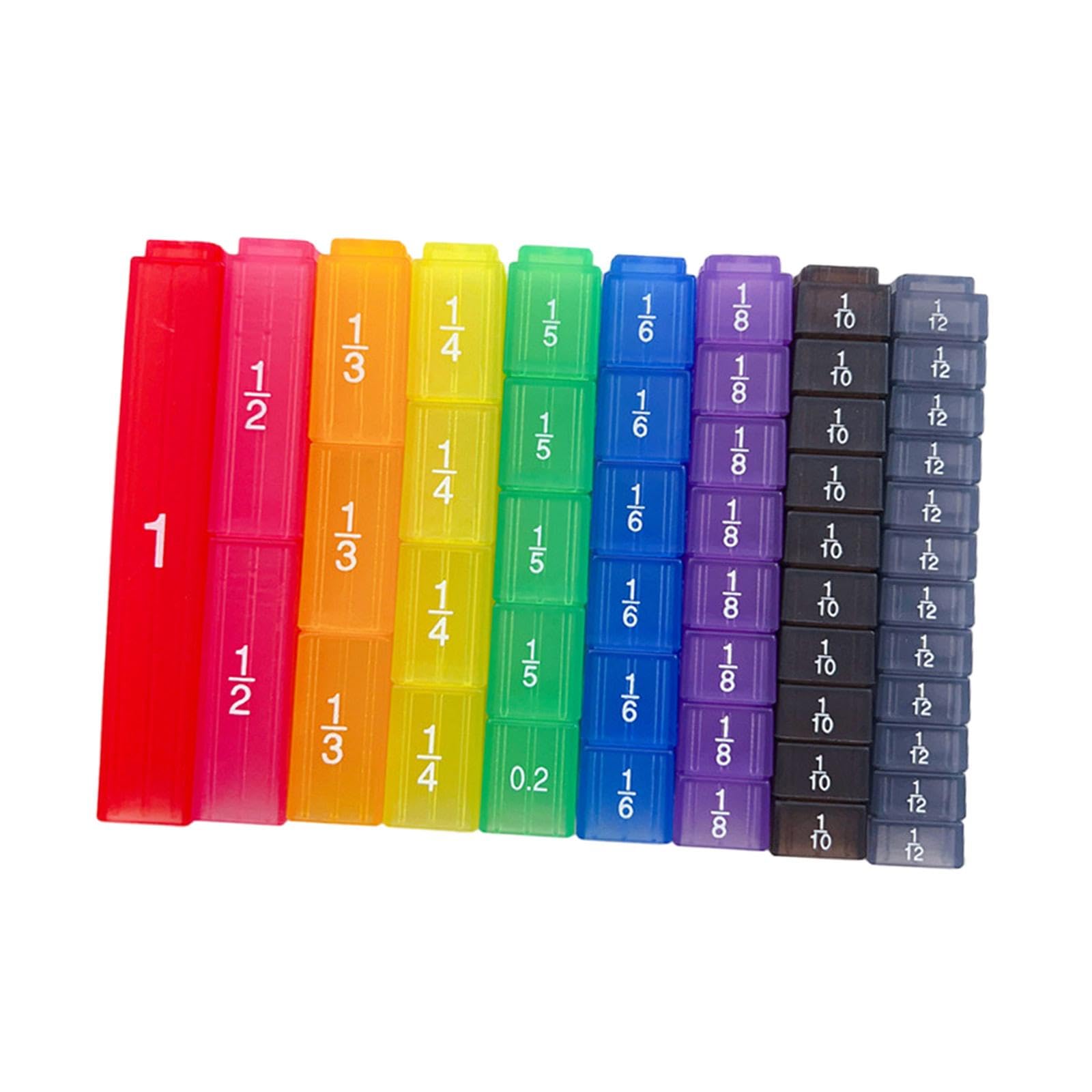 Lot de 3 cubes de 51 pièces multicolores pour l'enseignement des mathématiques pour l'enseignement primaire