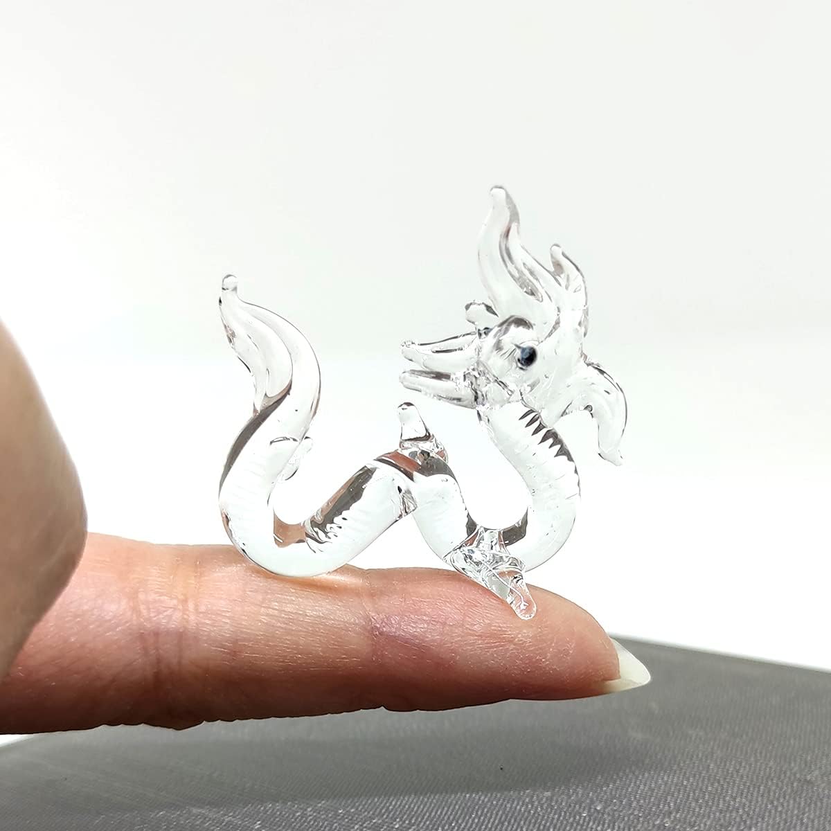 Rare Naka Tiny Micro Crystal Figurines Hand Blown Clear Glass Art Lucky Animals Collectible Gift Home Decor