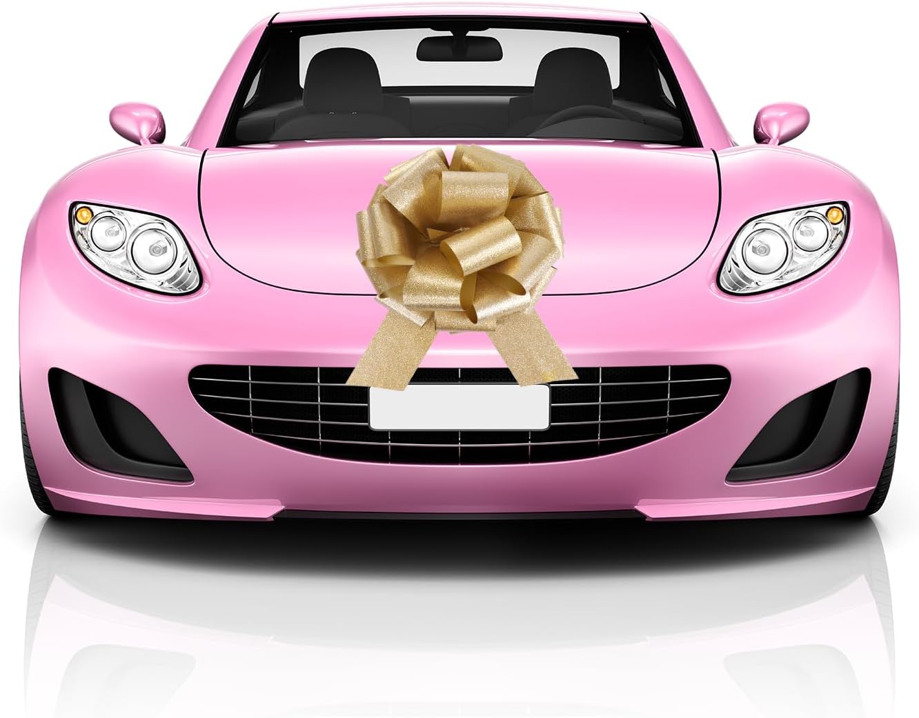 12" Large Gold Gift Bow,2pcs Big Bows for Gift Wrapping, Christmas Party Birthday Gift Wedding Ribbon Bows for Bikes, Boxes or Flower Decorations, Valentine's Day Gift Decorations (Gold) - Image 6