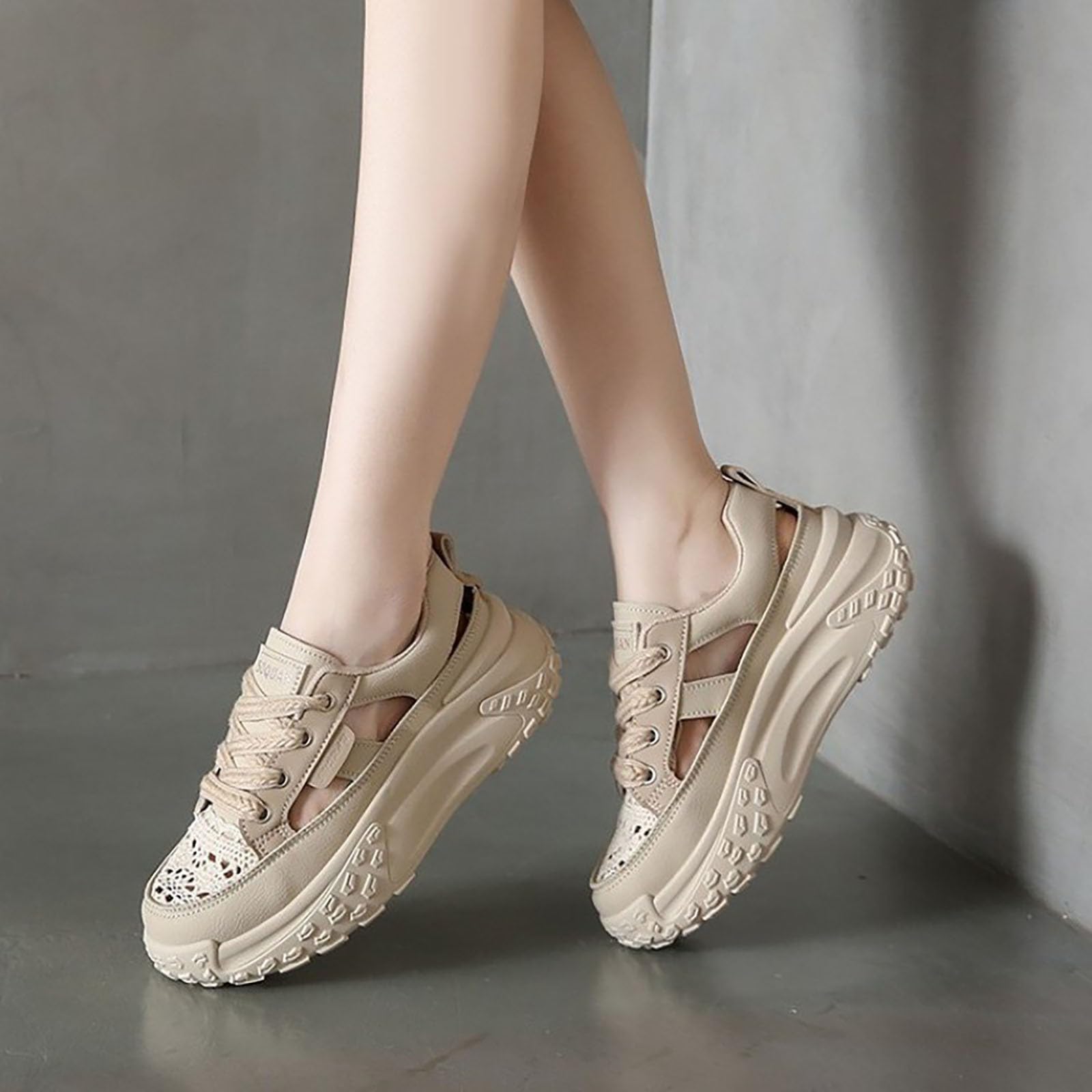 Scarpe Ginnastica Donna Comode Pianta Larga Sneakers Donna Eleganti | Calzature Atletica in Rete Traspirante per Allenamento Palestra Sneakers Ragazza Concezione Ergonomica Suola Spessa