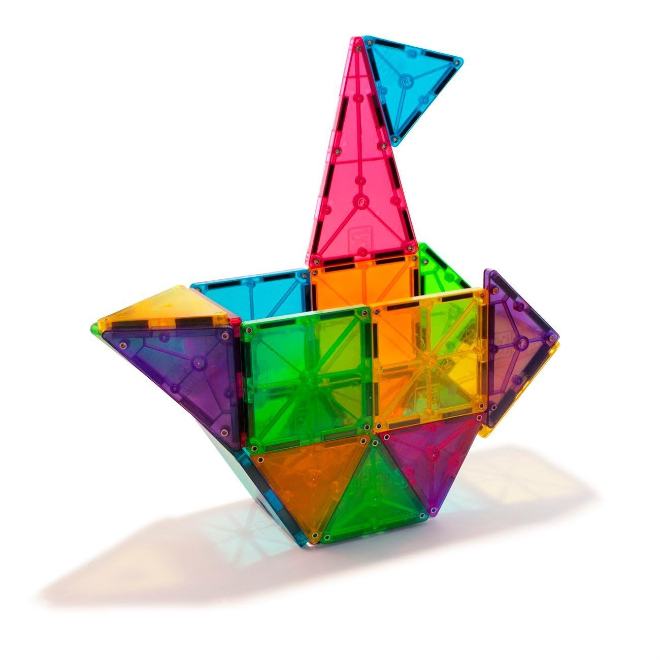 Valtech, mattoncini magnetici Magna-Tiles Clear Colors, confezione da 32 pezzi