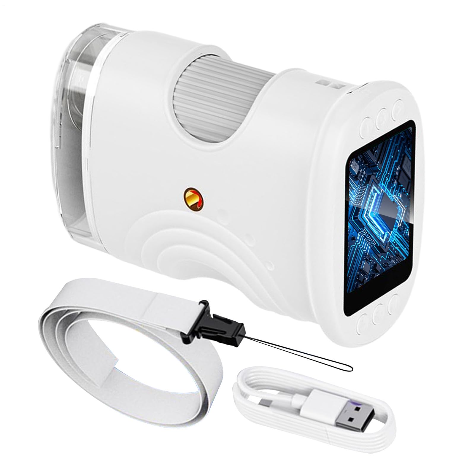 Microscopio Per Bambini Giocattoli Scientifici Educativi Ricaricabili 1000X | Microscopio Portatile Digitale con Schermo da 5 cm Ideale per Scuola Laboratorio Natura Ragazzi e Ragazze
