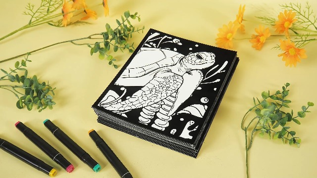 Stuff2Color Unicorn Bridge - Beatiful Fuzzy Velvet Coloring Poster For Kids, Toddlers, And Adults (Arrives Uncolored) - Excellent Arts Crafts Activity, Creative Gift, Sharing Project & More - View #5