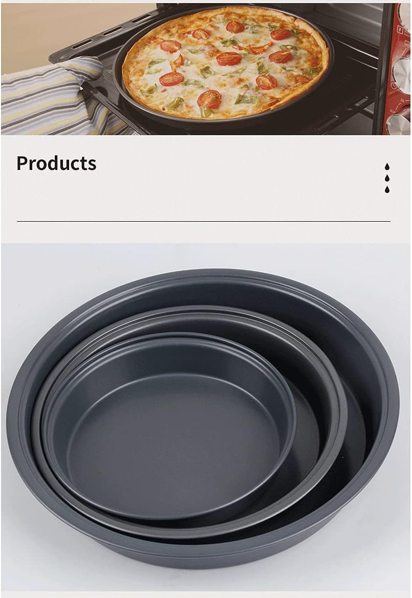 Cake Baking Set of Pans Bakeware Cake Baking s Non-Stick Cake Baking Pan Loose Base Round Shape Tray Kitchen Tools (Size : Small) (Medium)