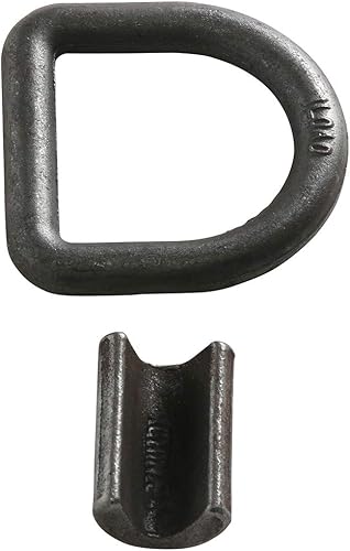 Miniatura 4 de DC Cargo - Anclajes de amarre con anillo en D soldado  58 pulgadas (paquete de 4) acero forjado resistente con ABS de 18,900 libras  Anillos en D