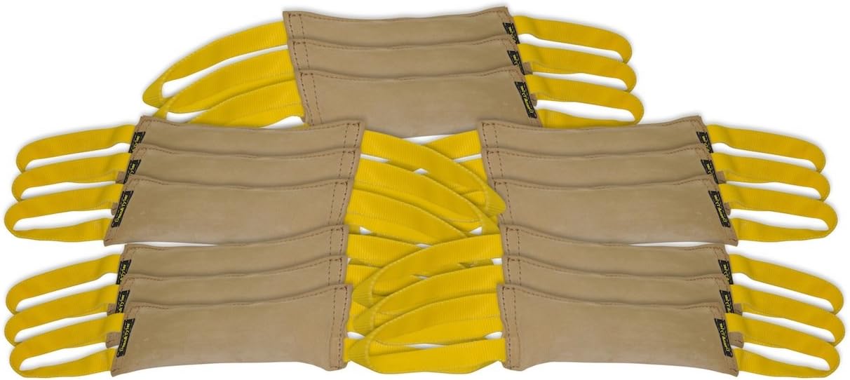 Dean & Tyler Bundle of 15 Tugs for Pets, Leather, 12-Inch by 4-Inch