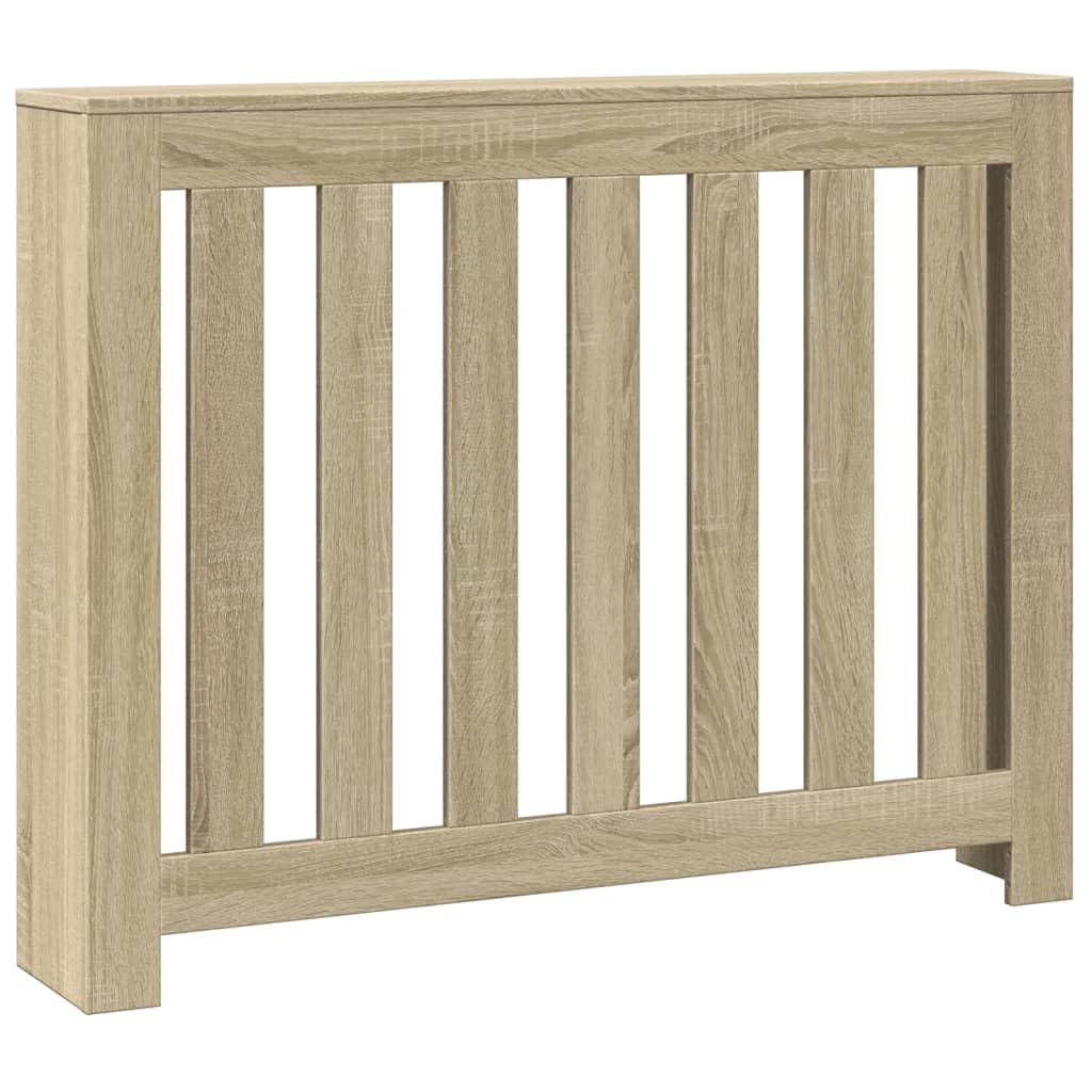 vidaXL Radiator Cover Sonoma Oak 104 x 20 x 82 cm Engineered Wood