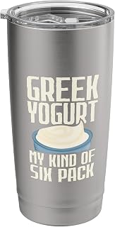 Greek Yogurt My Kind Of Six Pack Yogurt Cheese Labneh Stainless Steel Insulated Tumbler