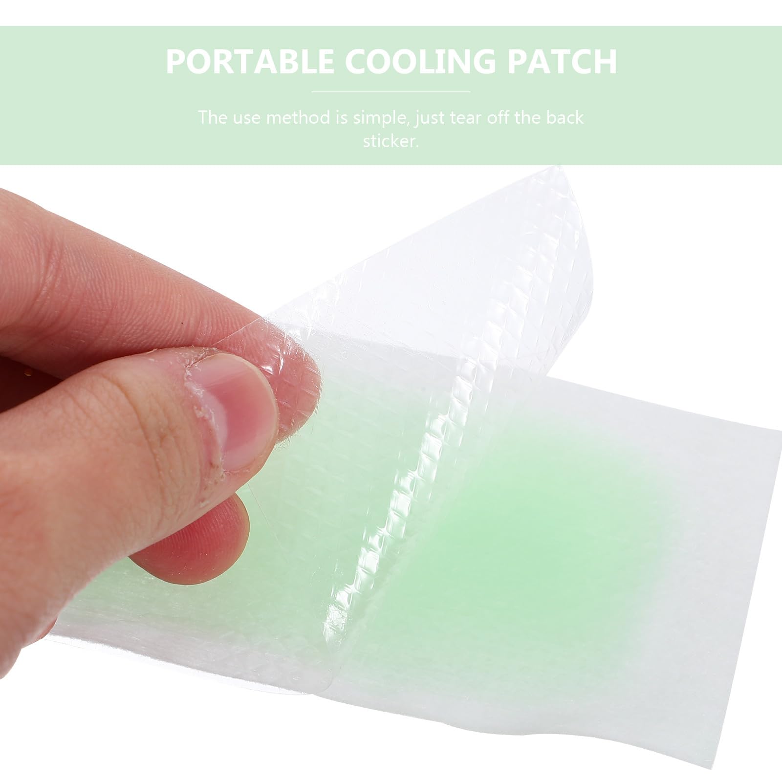 Patch Rafraîchissant 100 Pièces Hydrogel Non Tissé, Soulagement Chaleur