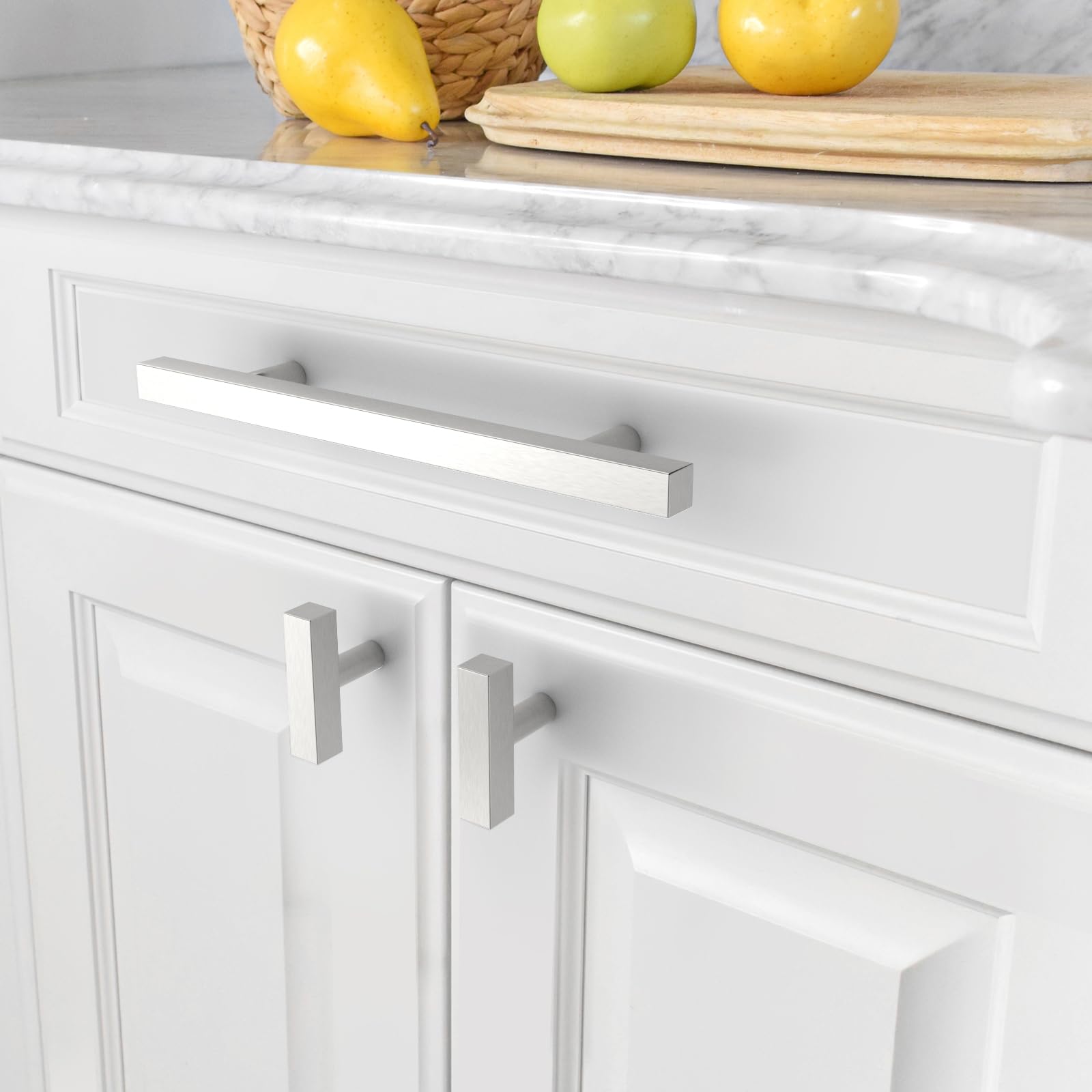 10 Pomelli Per Mobili Amerdeco - Nickel Spazzolato Per Cucina E Armadi | Con Viti Da 25mm E 45mm - Foto 6