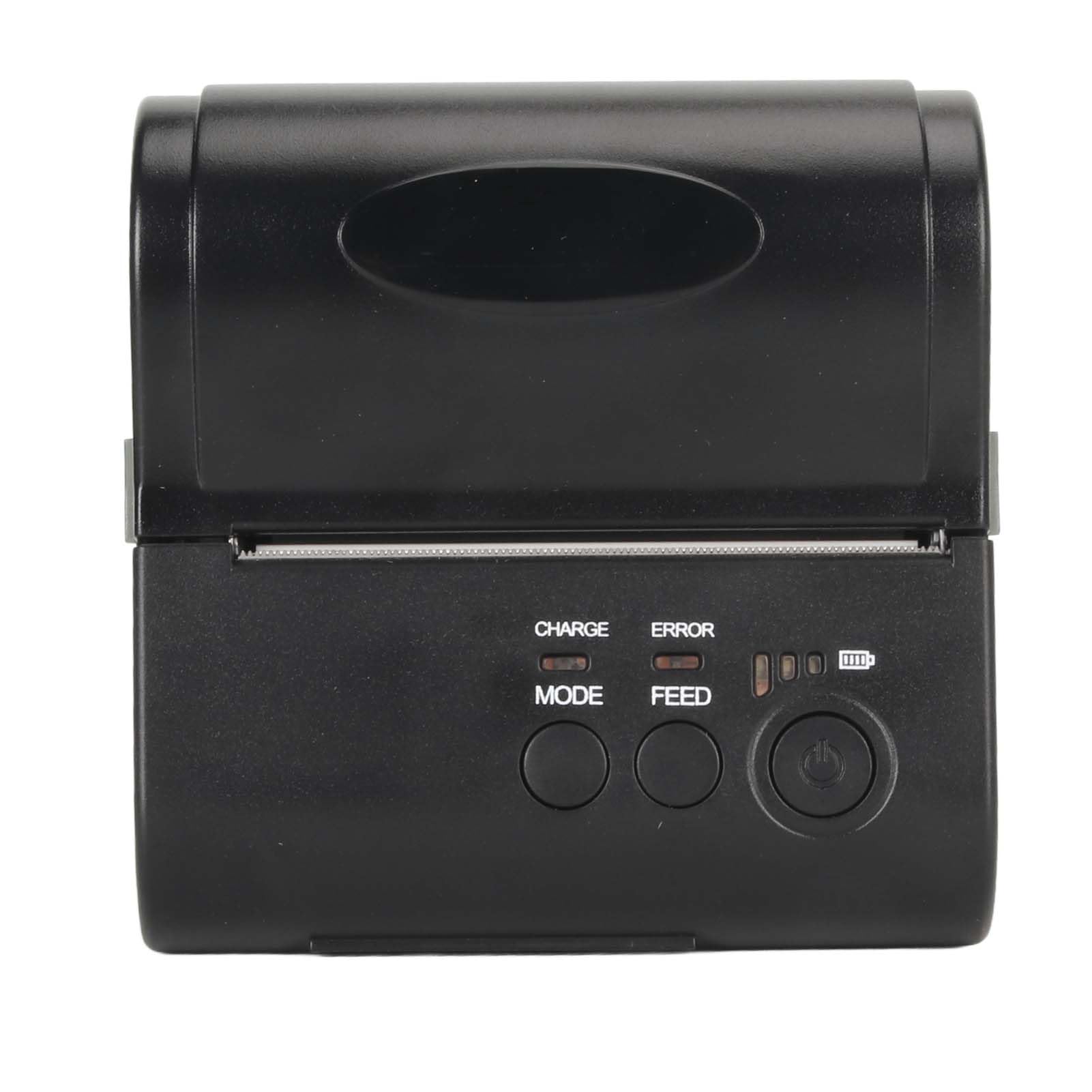 Impresora Térmica de Recibos Bluetooth Inalámbrica, Impresora Térmica de Recibos USB de 80 Mm, Impresora de Facturas Personal Portátil con Interfaz USB Compatible con Android (Enchufe de la UE)