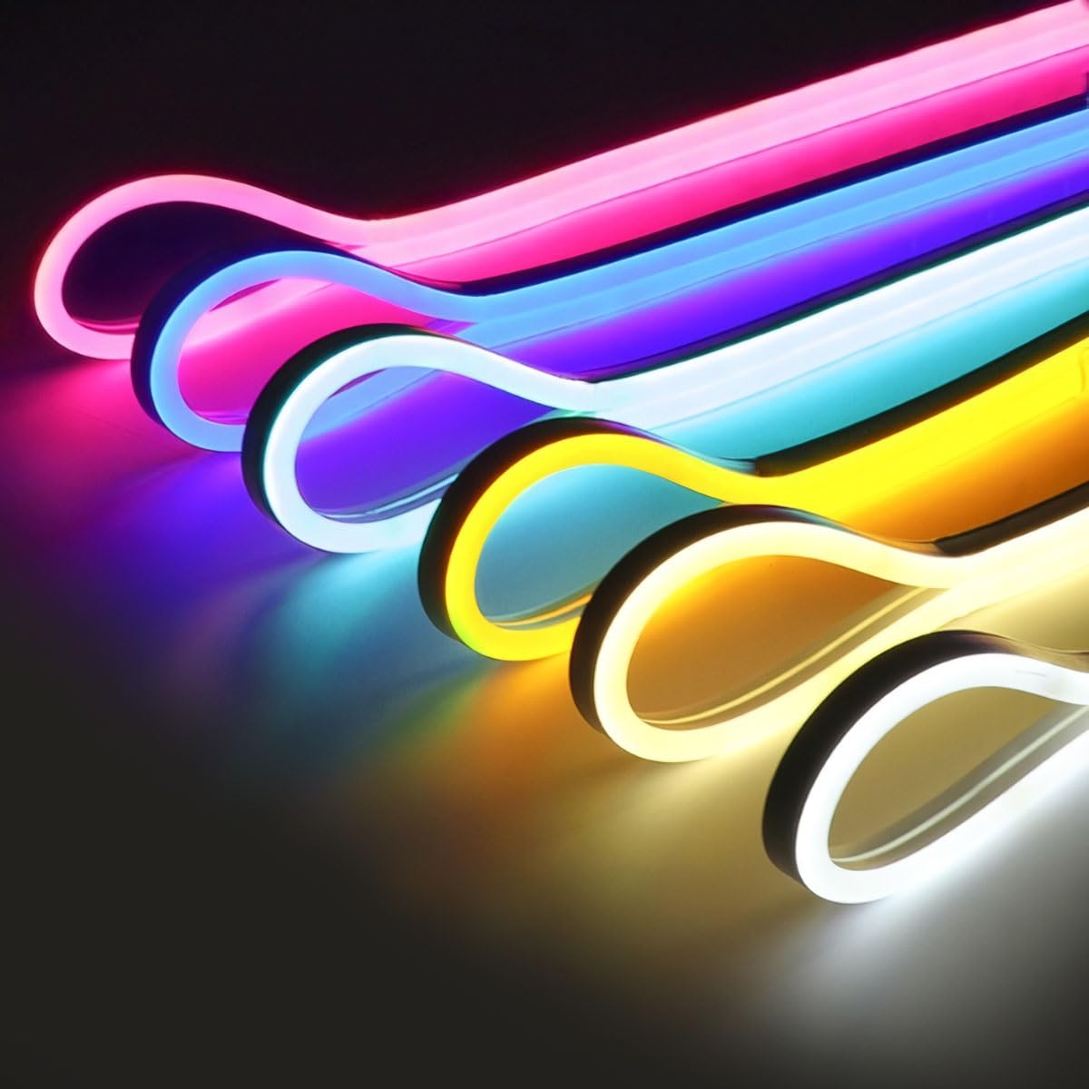 Amazon.co.jp: LEDテープライト 5m 発光色電球色 ネオンライト