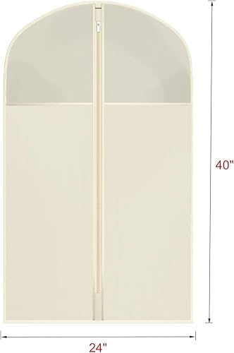 Miniatura 2 de Univivi Paquete de 16 bolsas de traje, bolsa de ropa para hombres, funda de ropa de 40 pulgadas con ventana transparente y tarjetero de