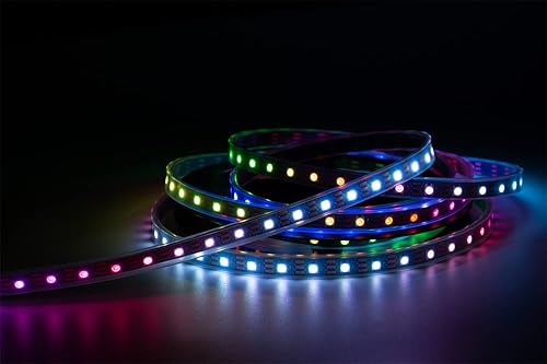 Miniatura 6 de Tira LED WS2812B SMD 5050 Direccionable Individual 60Píxelesm 300Píxeles RGB Tira de Píxeles LED de Todo Color Impermeable DC5V (16.4 pies 300 LED