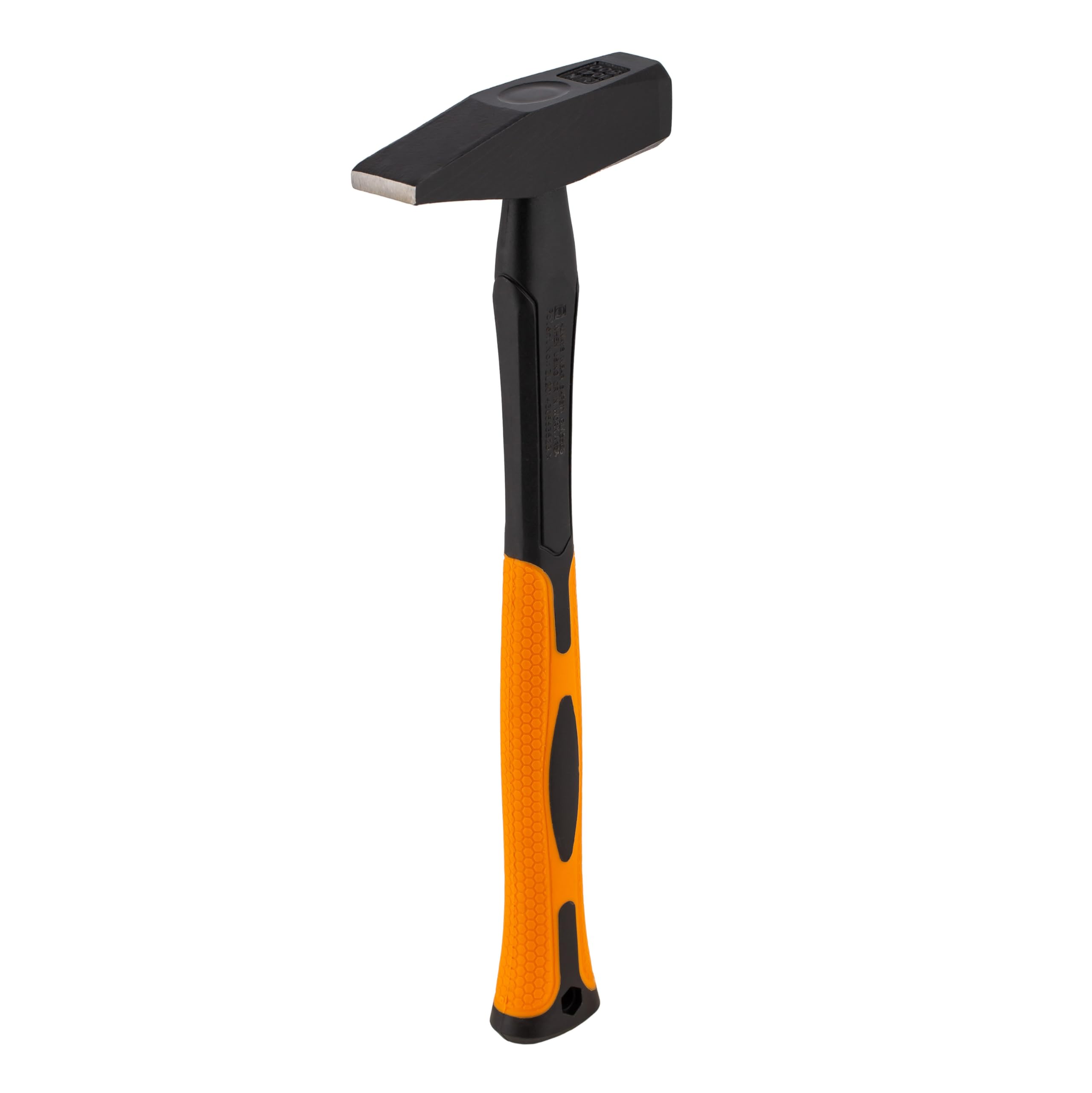 Mivos Martello da Fabbro 500 g - Tipo Tedesco - Martello da Banco con Testa Forgiata in Acciaio e Manico in Fibra di Vetro - Martello da Meccanico con Manico Ergonomico Antiscivolo
